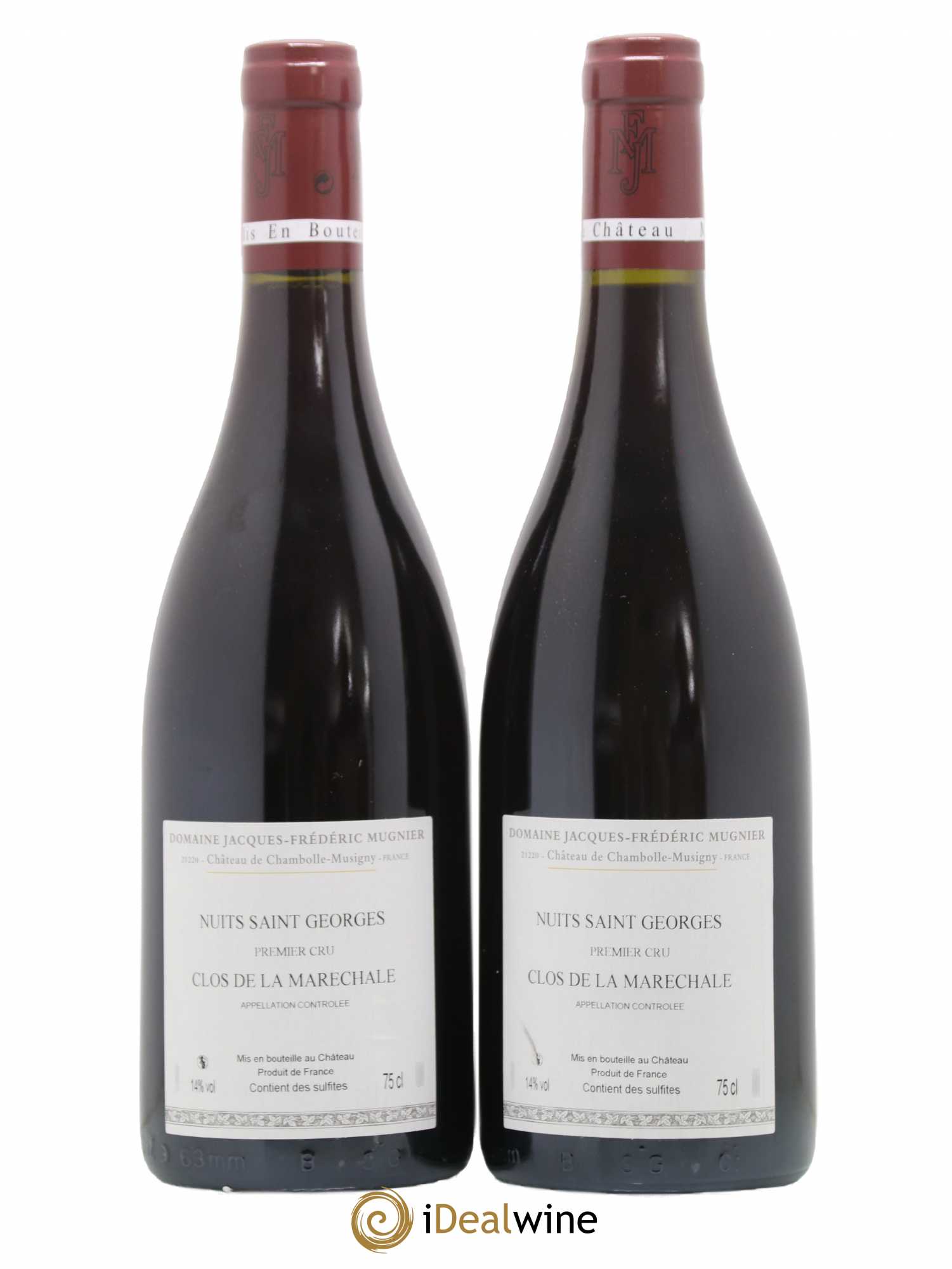 Nuits-Saint-Georges 1er Cru Clos de La Maréchale Jacques-Frédéric Mugnier 2018 - Lot de 2 bouteilles - 1