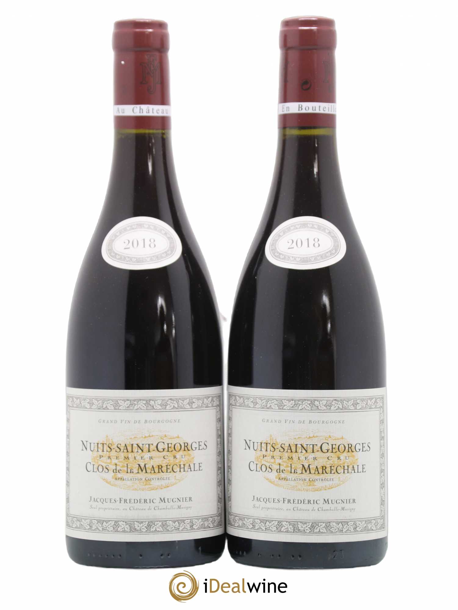 Nuits-Saint-Georges 1er Cru Clos de La Maréchale Jacques-Frédéric Mugnier 2018 - Lot de 2 bouteilles - 0