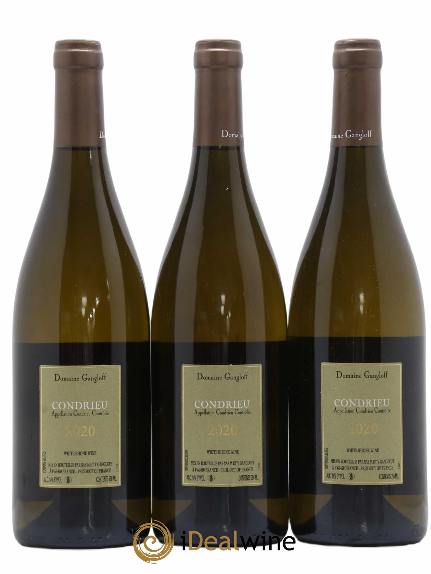 Condrieu Domaine Gangloff (Domaine) 2020 - Lot de 3 bouteilles - 1
