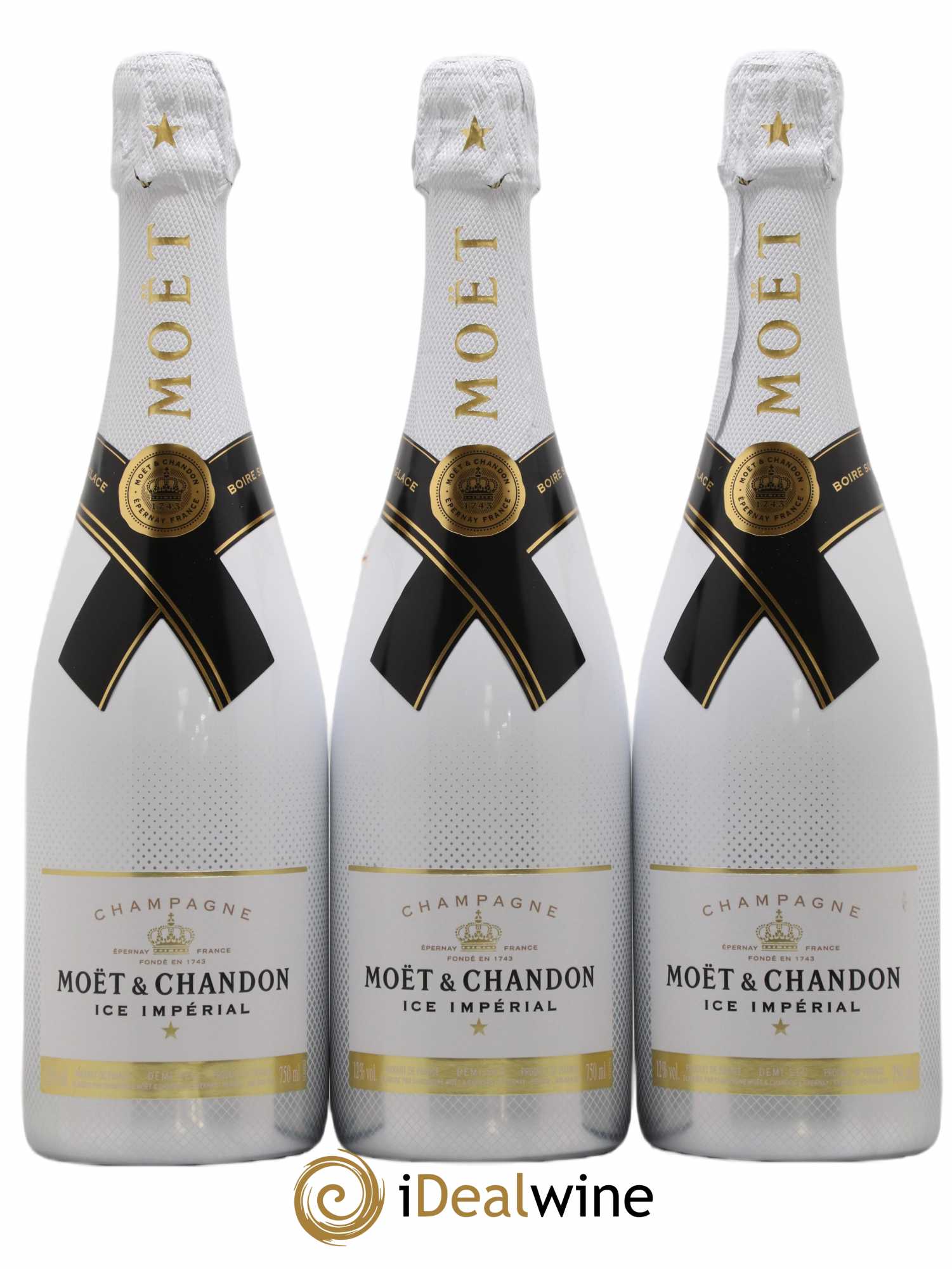 Impérial Brut Moët et Chandon Ice impérial demi sec - Lot de 3 bouteilles - 0