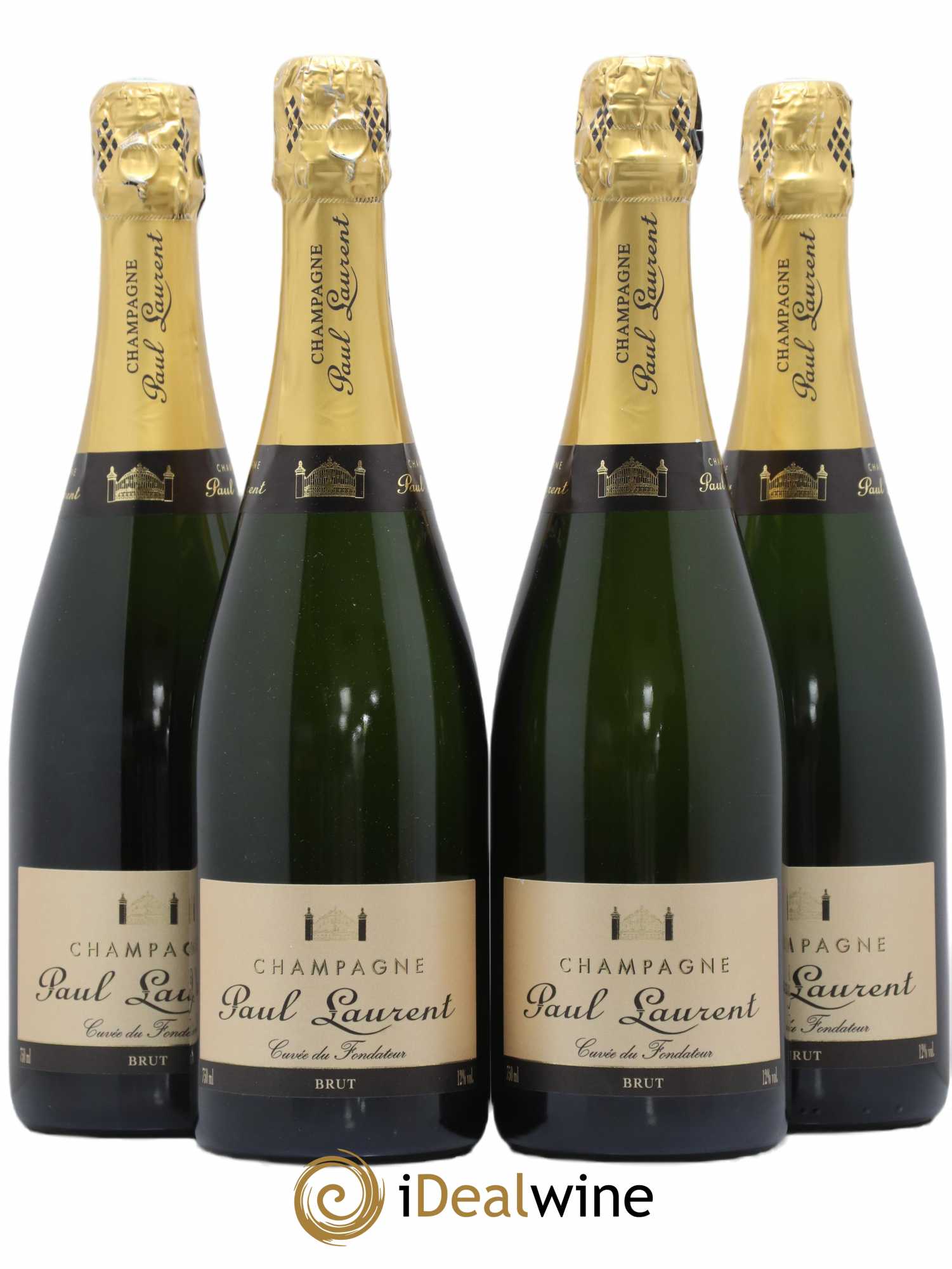 Champagne Brut Cuvée du Fondateur Paul Laurent - Posten von 4 Flaschen - 0