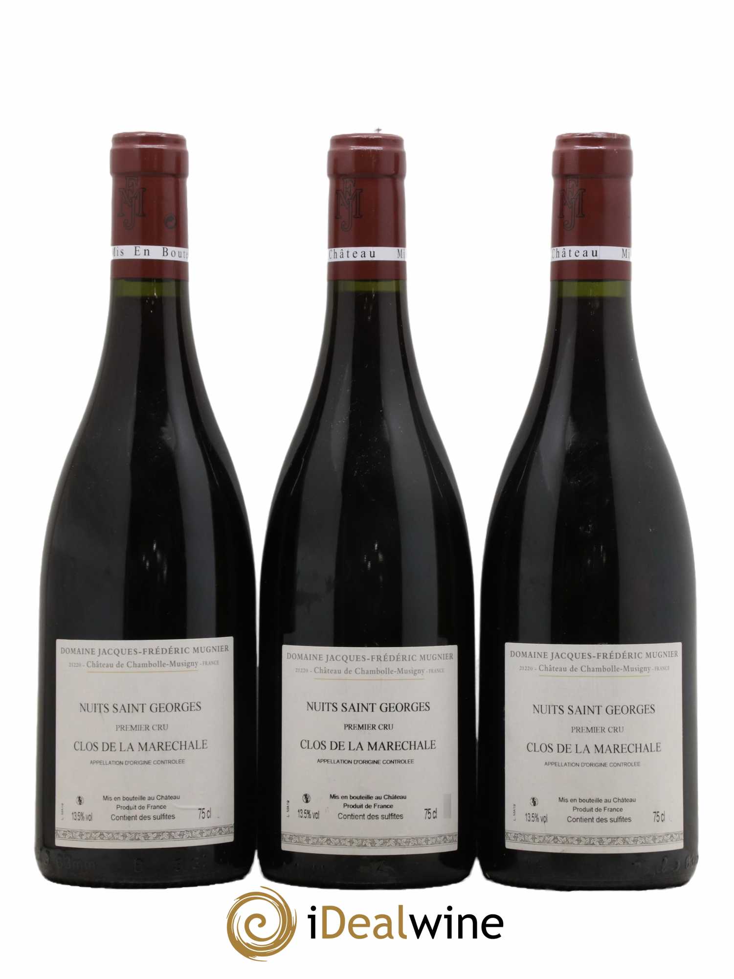 Nuits-Saint-Georges 1er Cru Clos de La Maréchale Jacques-Frédéric Mugnier 2019 - Lot de 3 bouteilles - 1