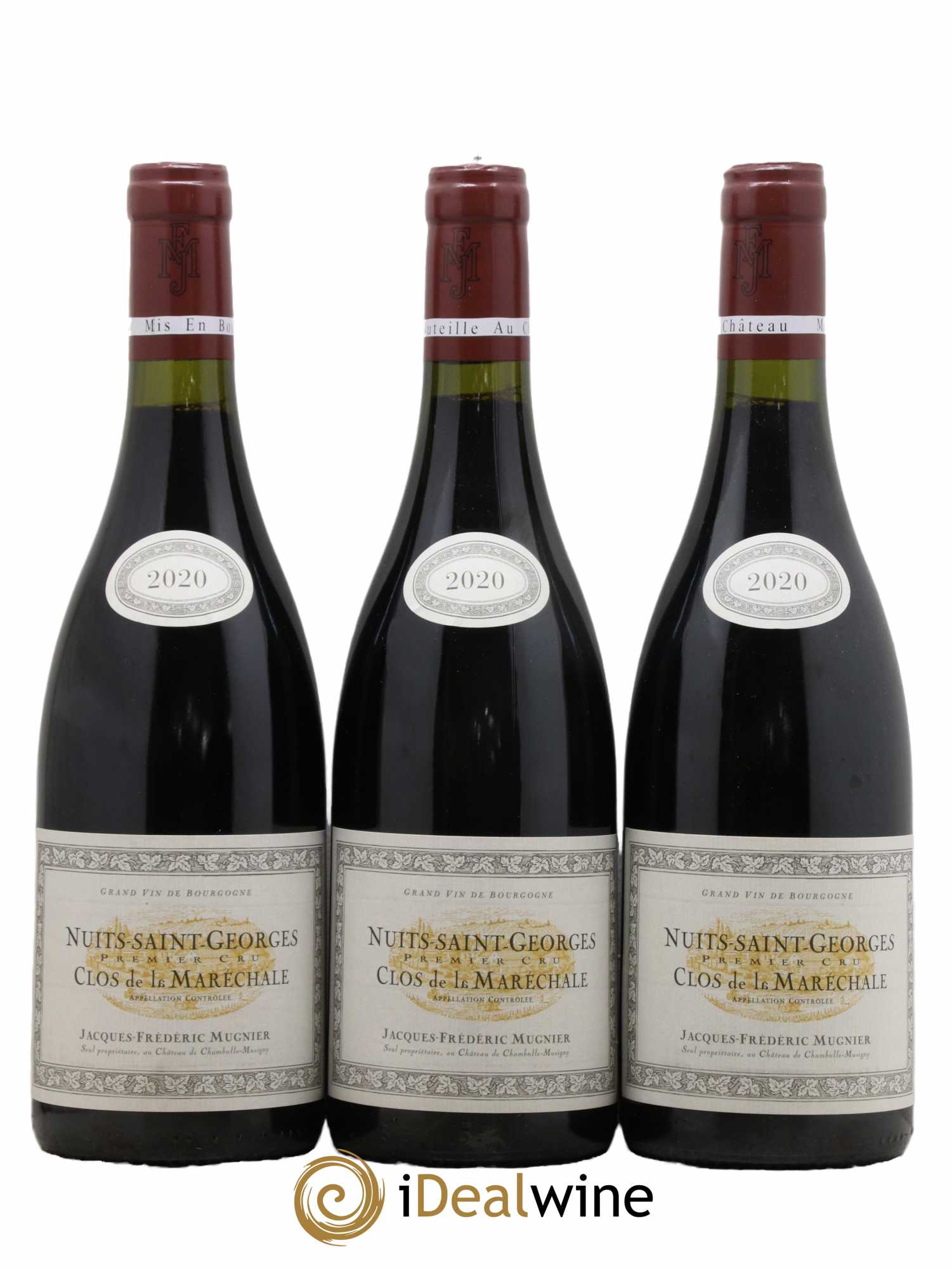 Nuits-Saint-Georges 1er Cru Clos de La Maréchale Jacques-Frédéric Mugnier 2020 - Lot de 3 bouteilles - 0