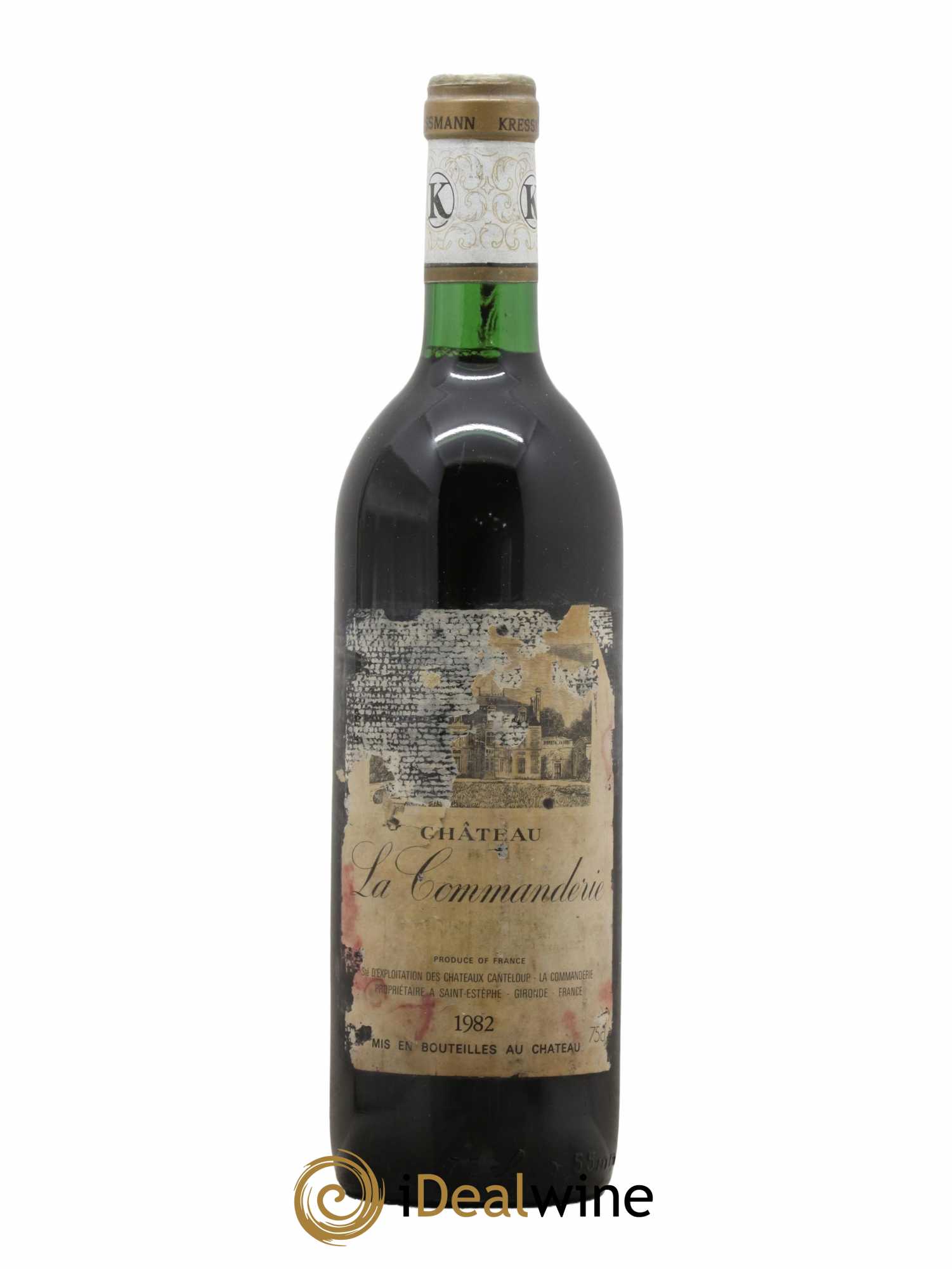 Bordeaux Château de la Commanderie 1982 - Lot de 1 bouteille - 0