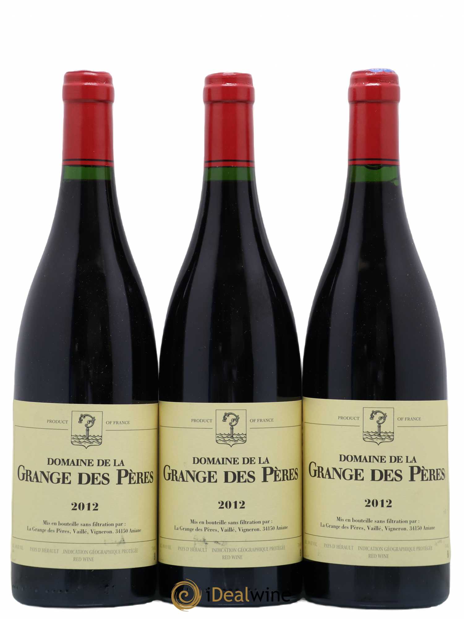 Pays d'Hérault Grange des Pères Laurent Vaillé 2012 - Lot de 3 bouteilles - 0
