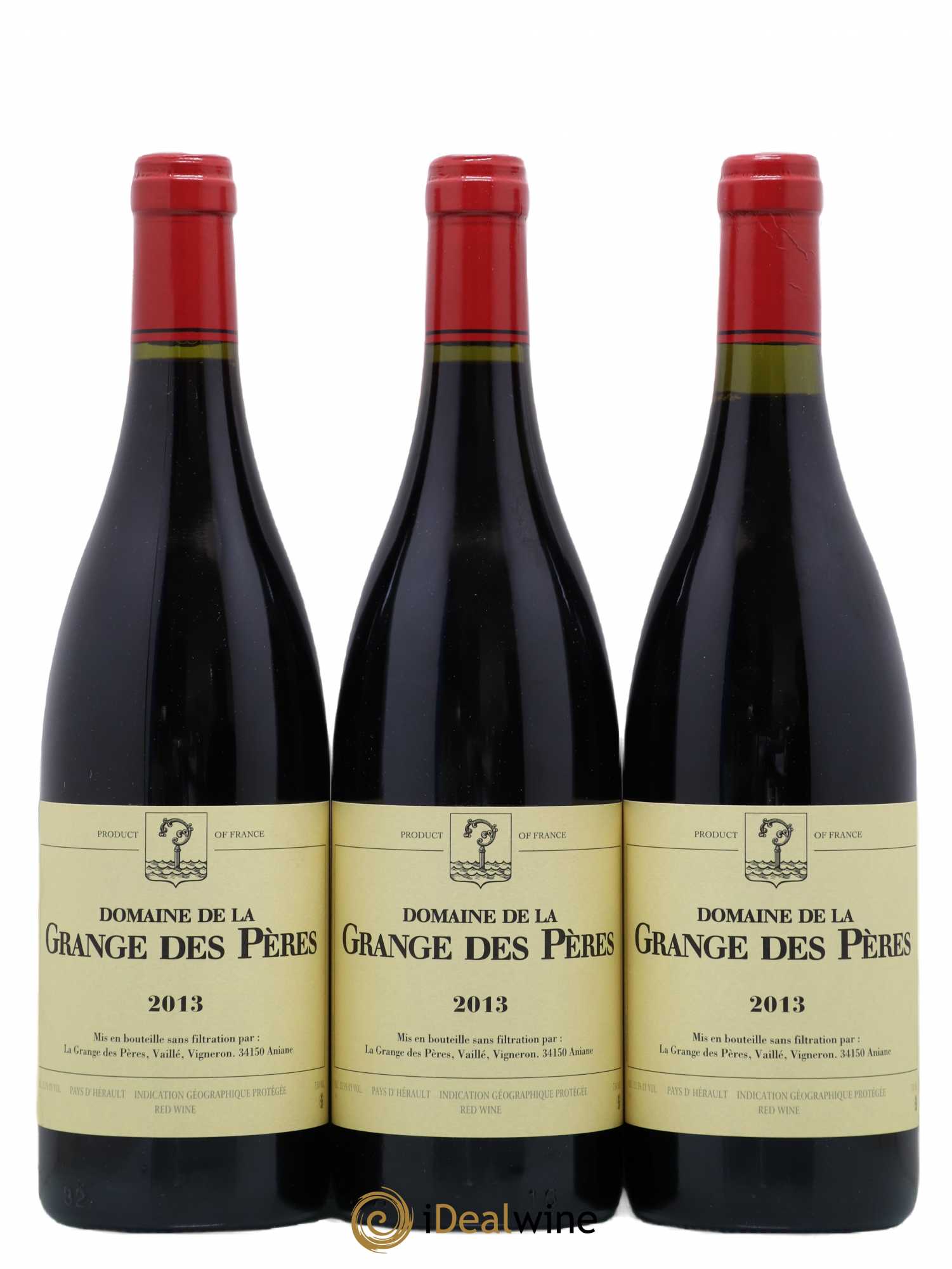 Pays d'Hérault Grange des Pères Laurent Vaillé 2013 - Lot de 3 bouteilles - 0