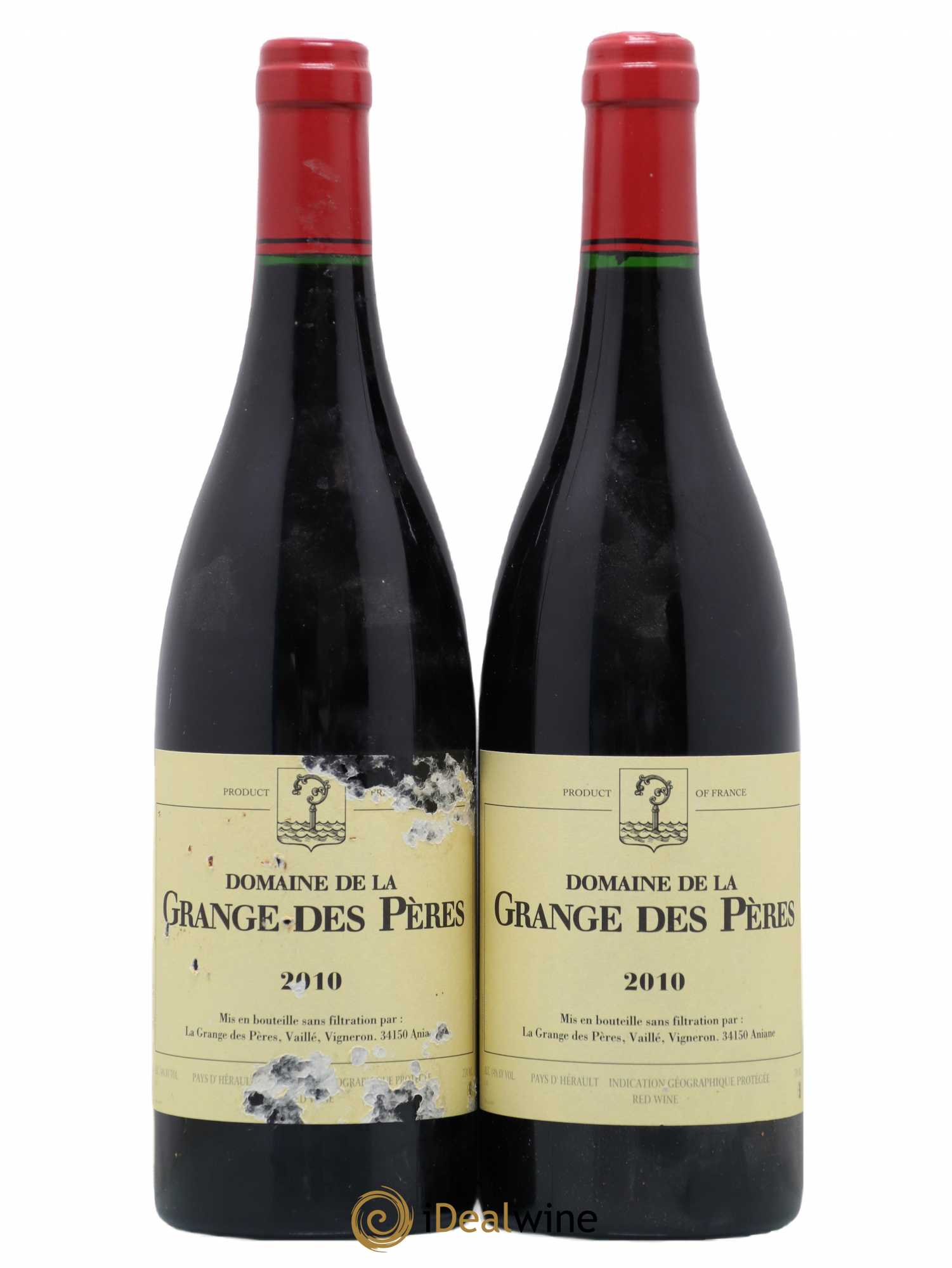 Pays d'Hérault Grange des Pères Laurent Vaillé 2010 - Lot de 2 bouteilles - 0