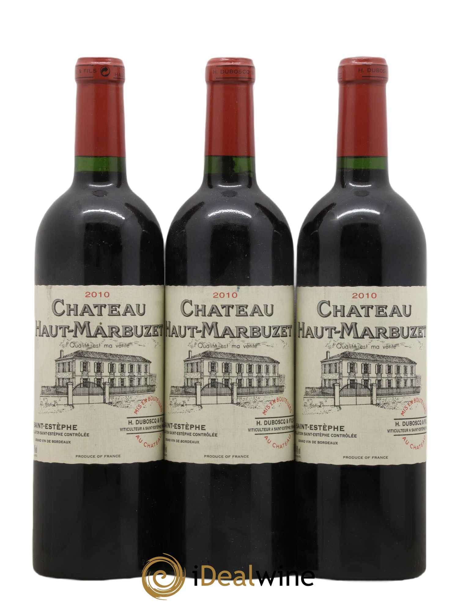 Château Haut Marbuzet 2010 - Lot de 3 bouteilles - 0