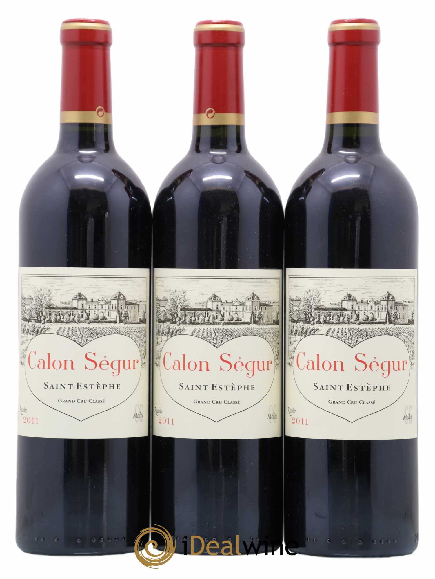 Château Calon Ségur 3ème Grand Cru Classé 2011 - Lot de 3 bouteilles - 0