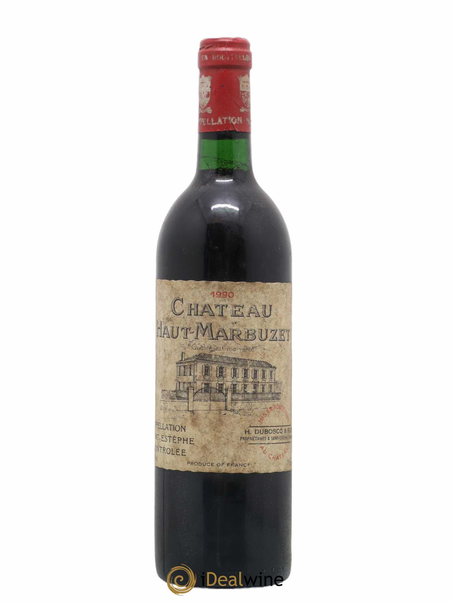 Château Haut Marbuzet 1990 - Lot de 1 bouteille - 0