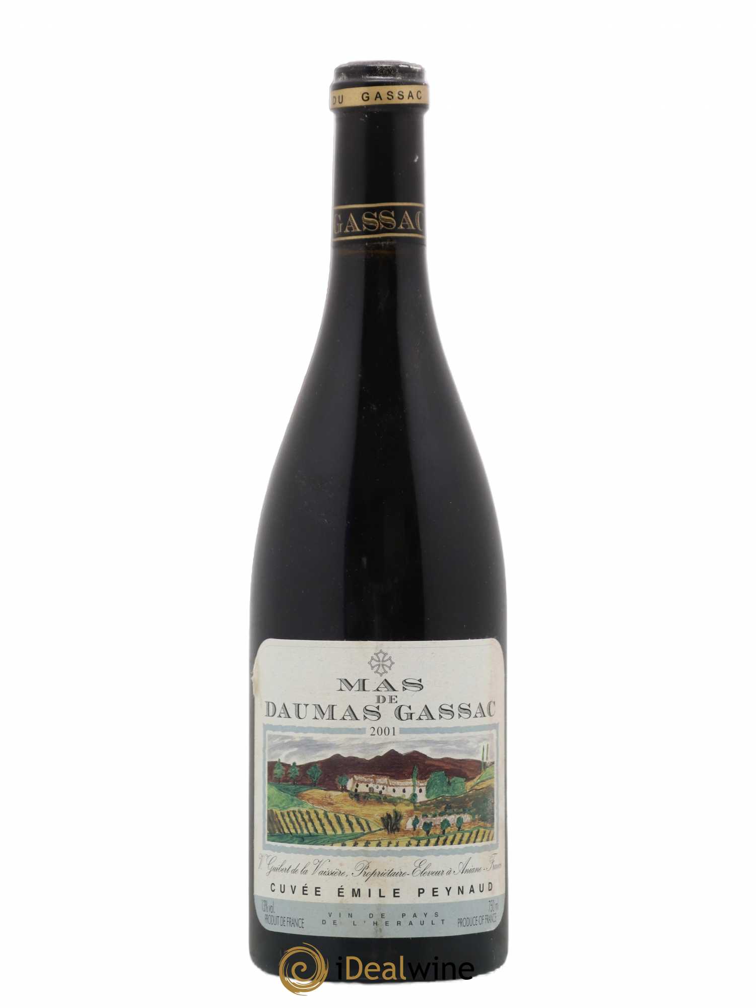 Pays d'Hérault Mas de Daumas Gassac Cuvée Emile Peynaud Famille Guibert de La Vaissière 2001 - Lot de 1 bouteille - 0