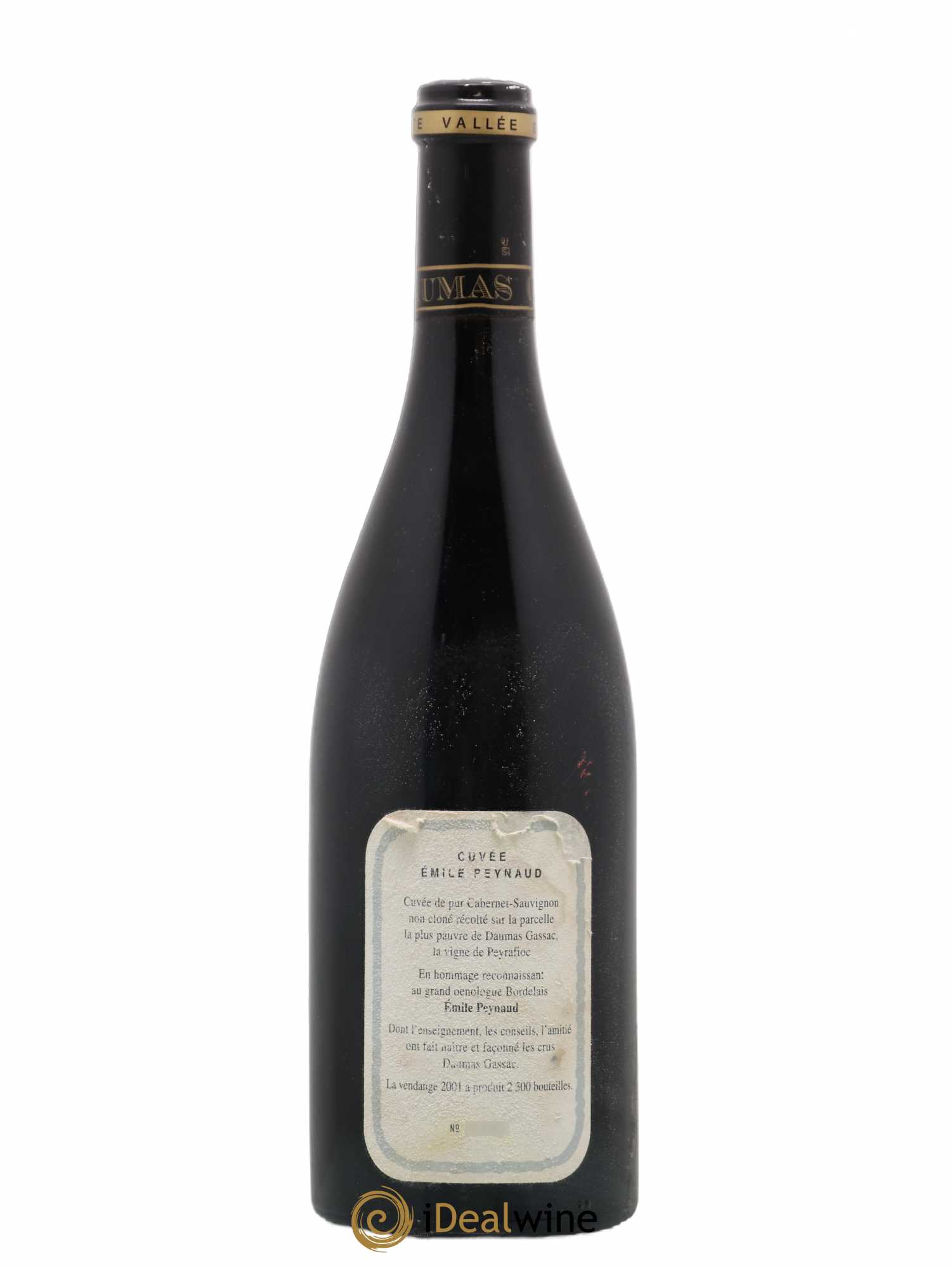 Pays d'Hérault Mas de Daumas Gassac Cuvée Emile Peynaud Famille Guibert de La Vaissière 2001 - Lot de 1 bouteille - 1