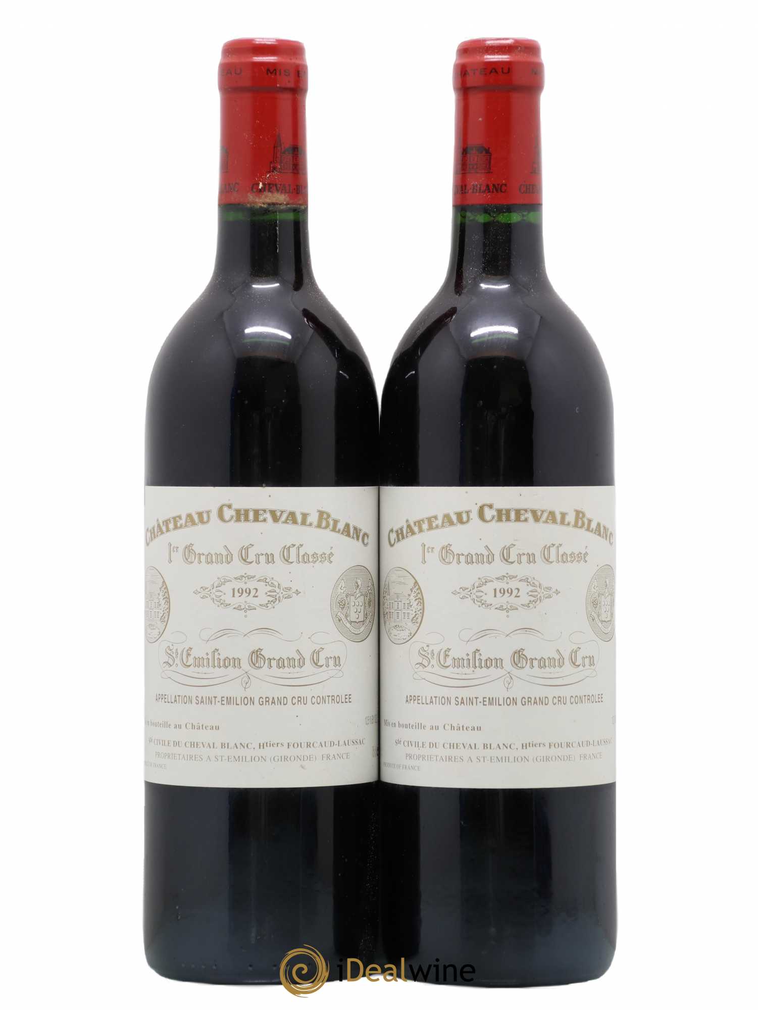 Château Cheval Blanc 1er Grand Cru Classé A 1992 - Lot de 2 bouteilles - 0
