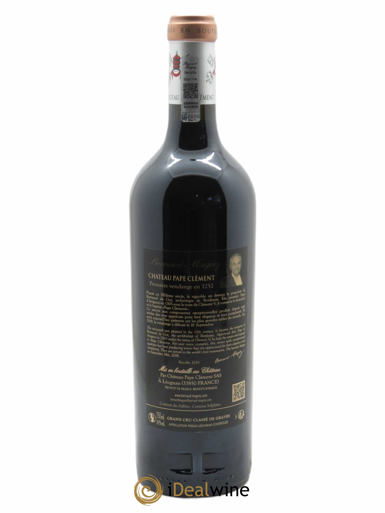 Château Pape Clément Cru Classé de Graves (OWC if 12 bts) 2019 - Lot of 1 bottle - 1