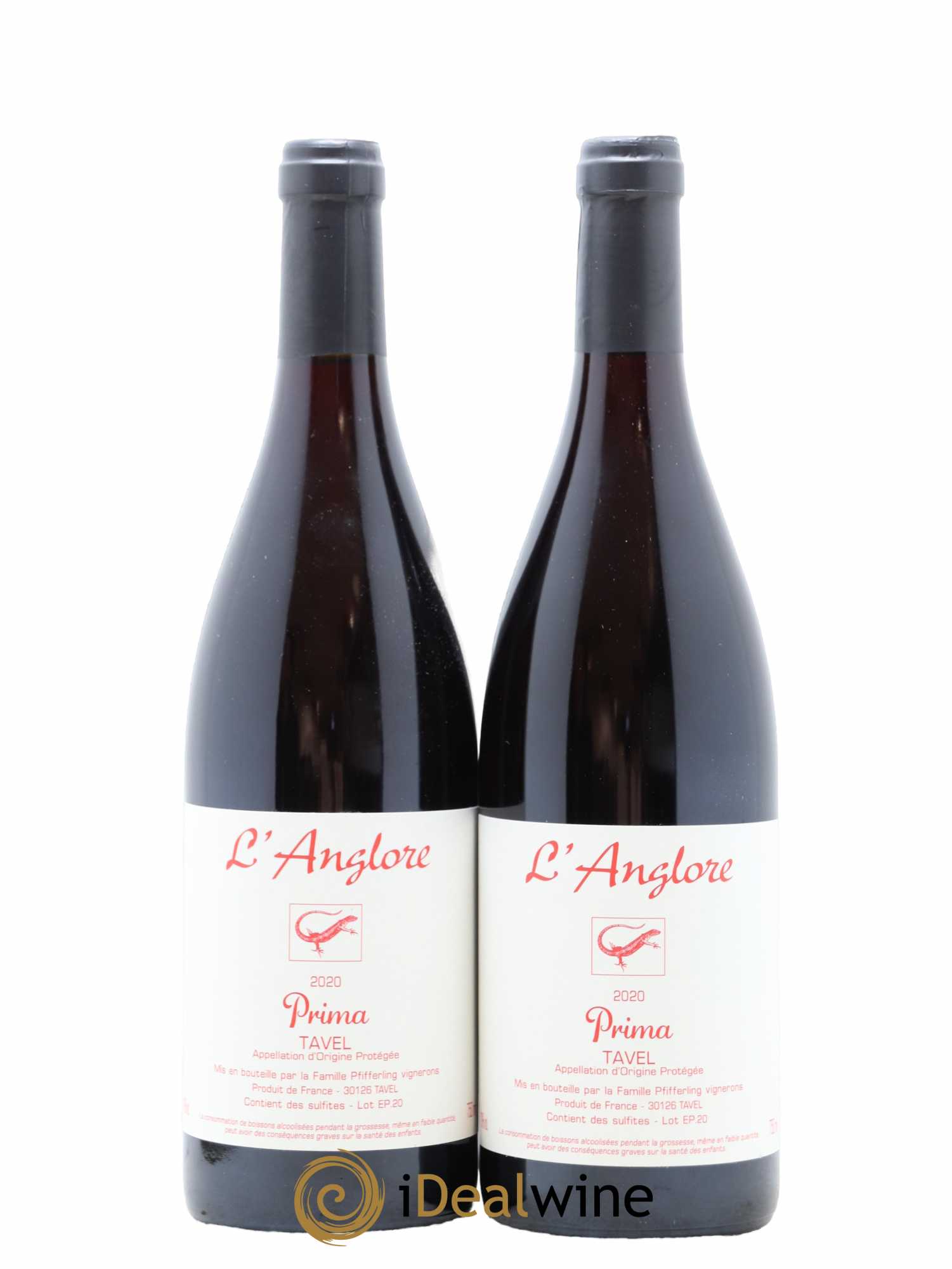 Tavel Prima L'Anglore 2020 - Posten von 2 Flaschen - 0