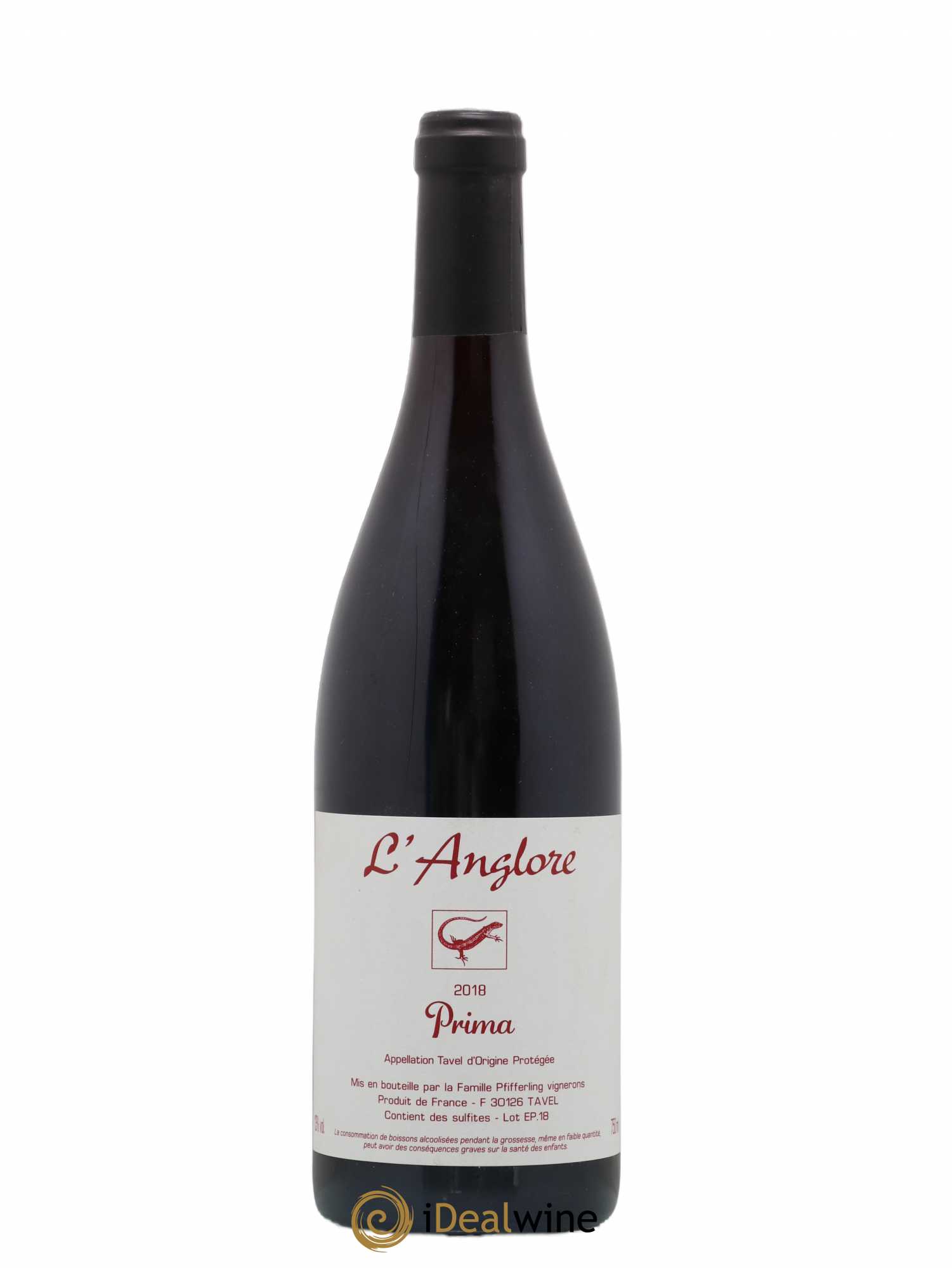 Tavel Prima L'Anglore 2018 - Lot de 1 bouteille - 0