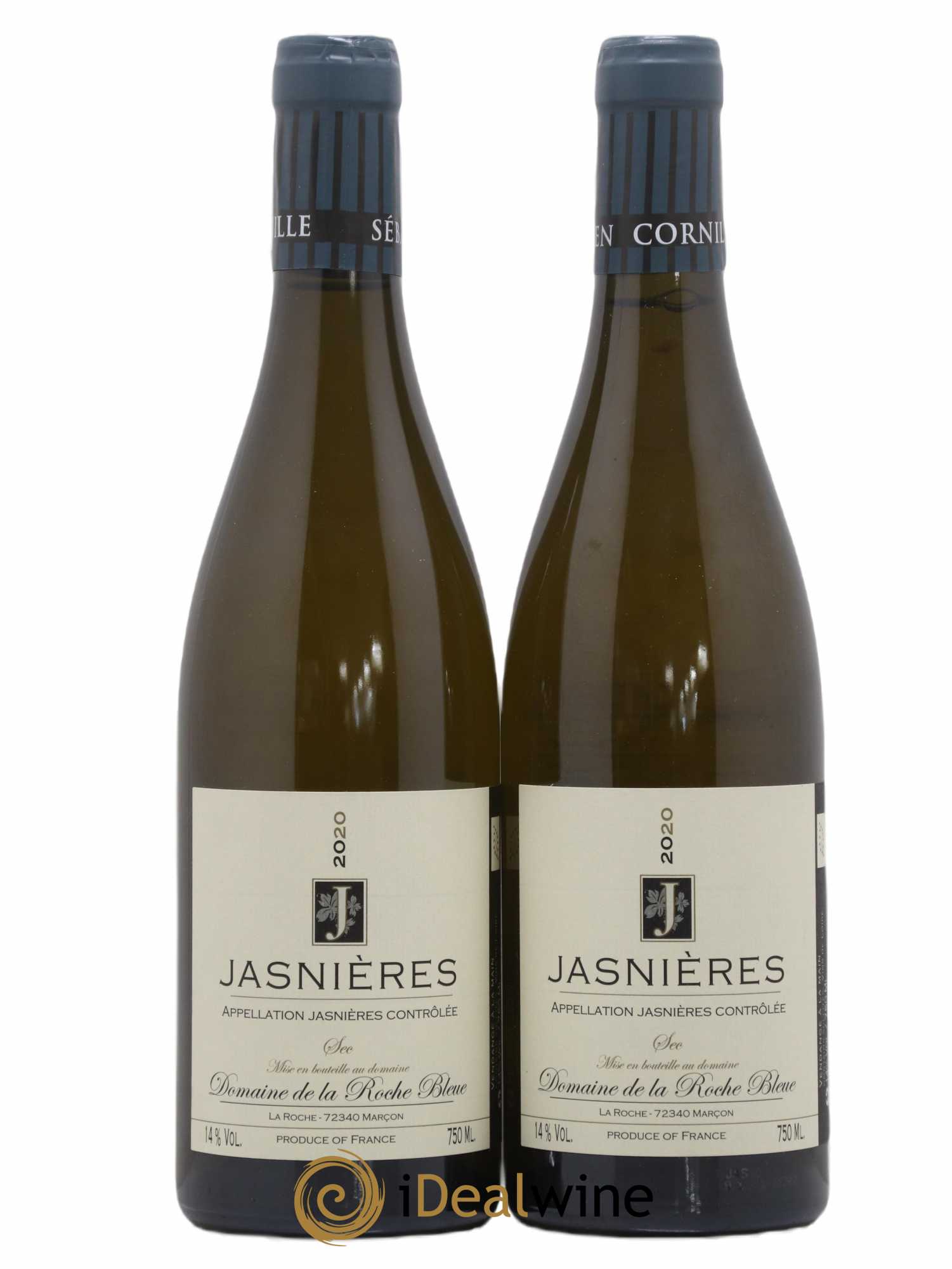 Jasnières Domaine de la Roche bleue 2020 - Lot de 2 bouteilles - 0