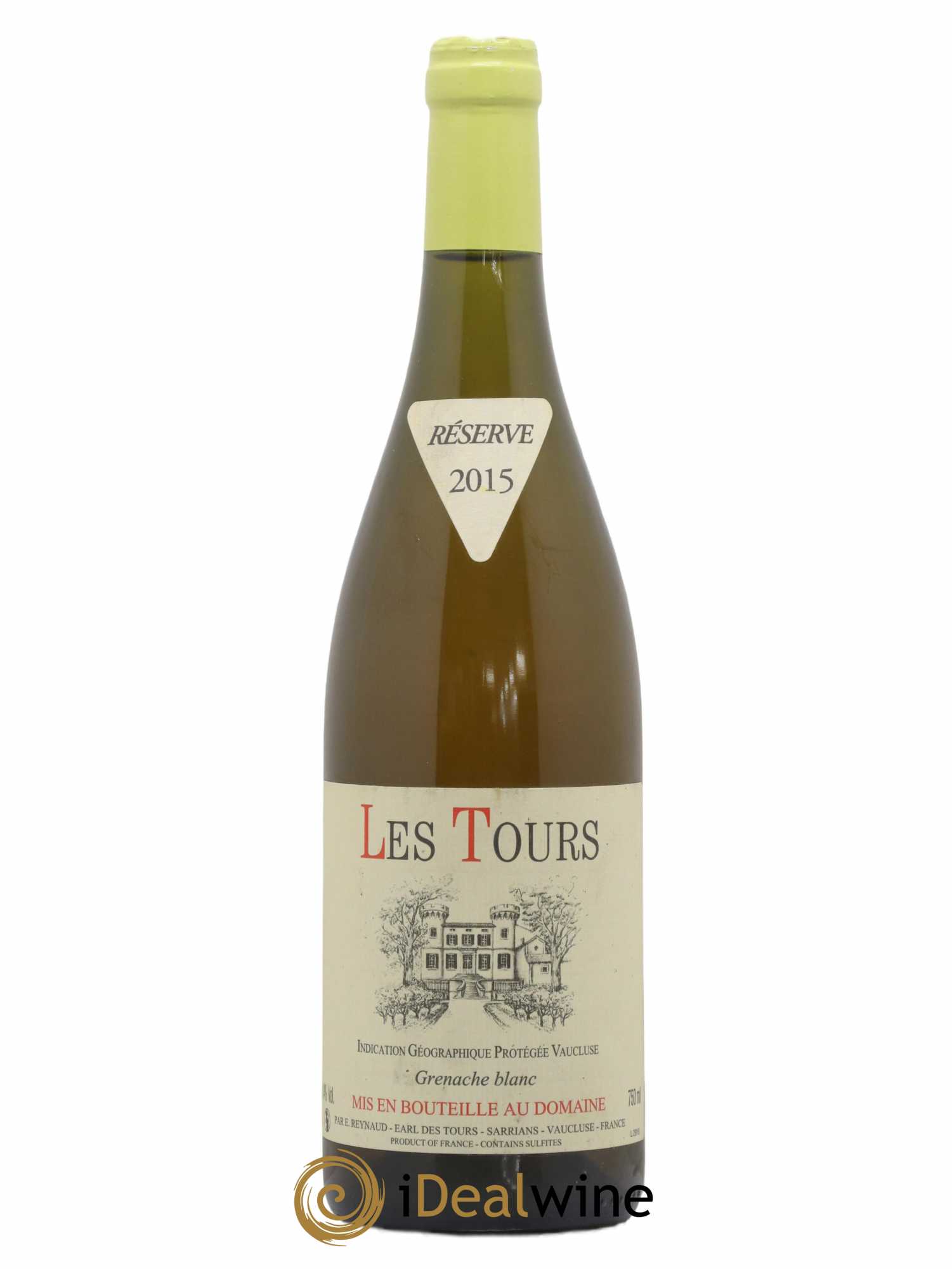 Vaucluse (Vin de Pays de Vaucluse) Les Tours Grenache Blanc Emmanuel Reynaud 2015 - Lot de 1 bouteille - 0