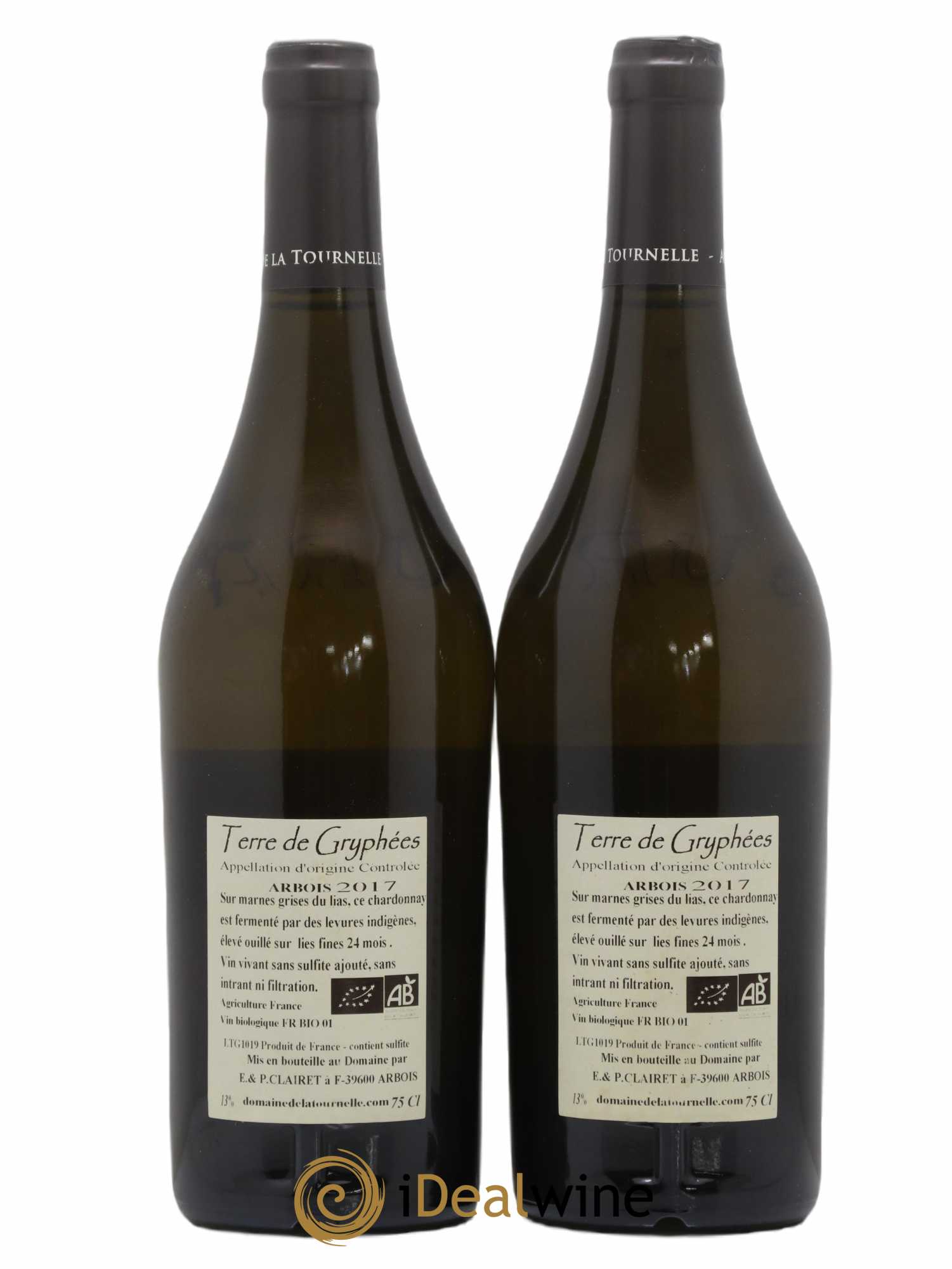 Arbois Terre De Gryphées Domaine de la Tournelle 2017 - Lot de 2 bouteilles - 1