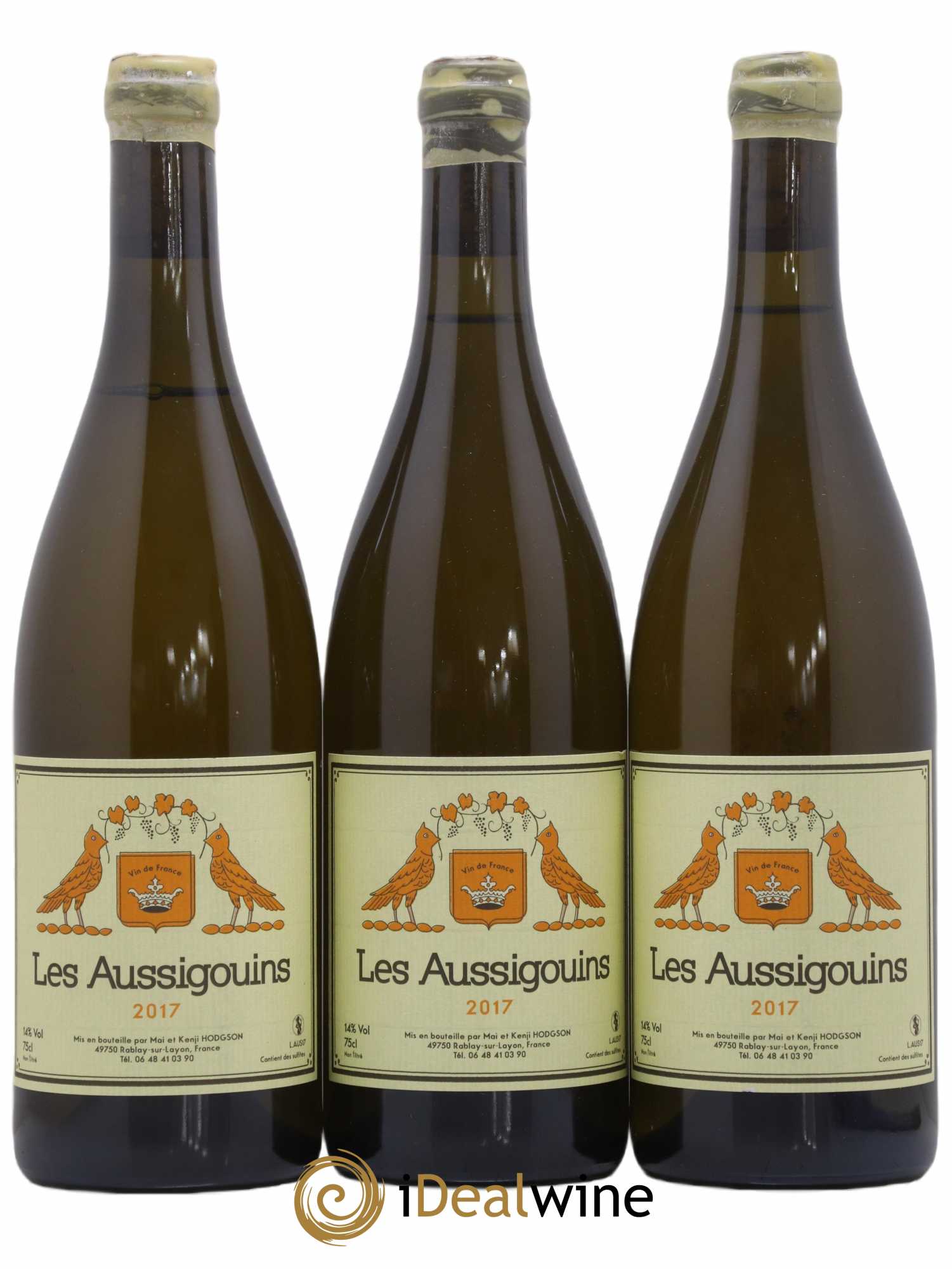 Vin de France Les Aussigouins Mai & Kenji Hodgson 2017 - Lot de 3 bouteilles - 0