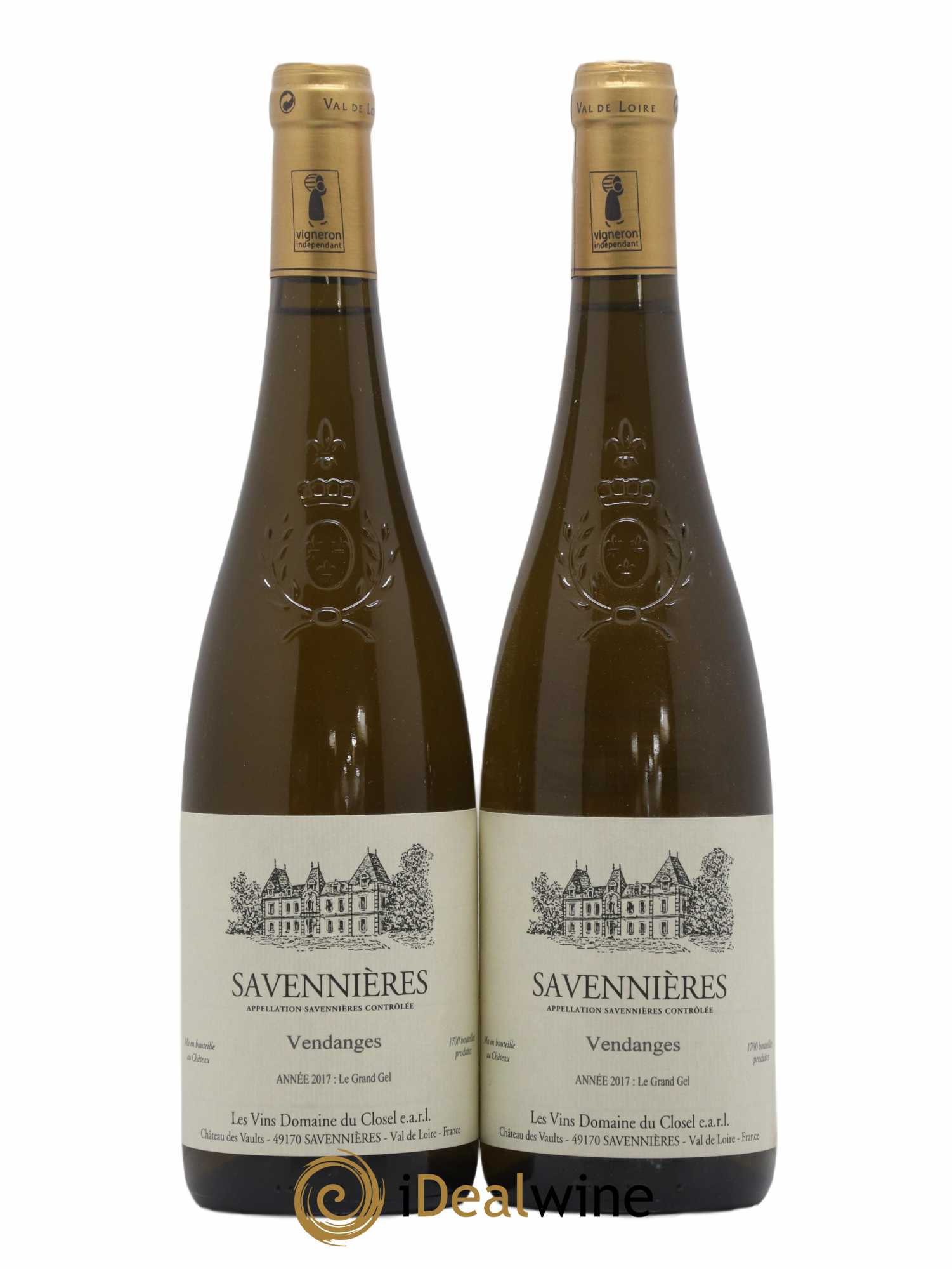 Savennières Le Grand Gel Domaine du Closel 2017 - Lot de 2 bouteilles - 0