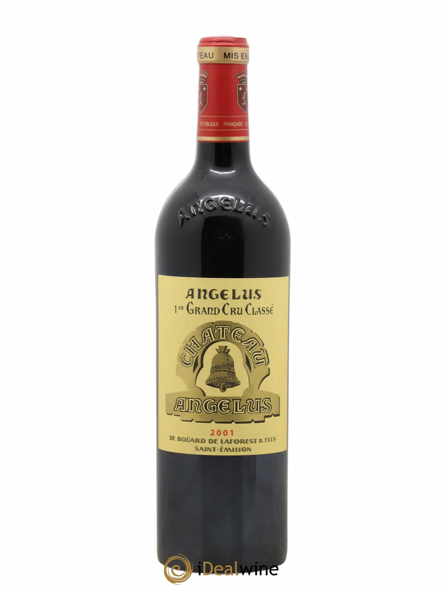 Château Angélus 1er Grand Cru Classé A 2001 - Lot de 1 bouteille - 0