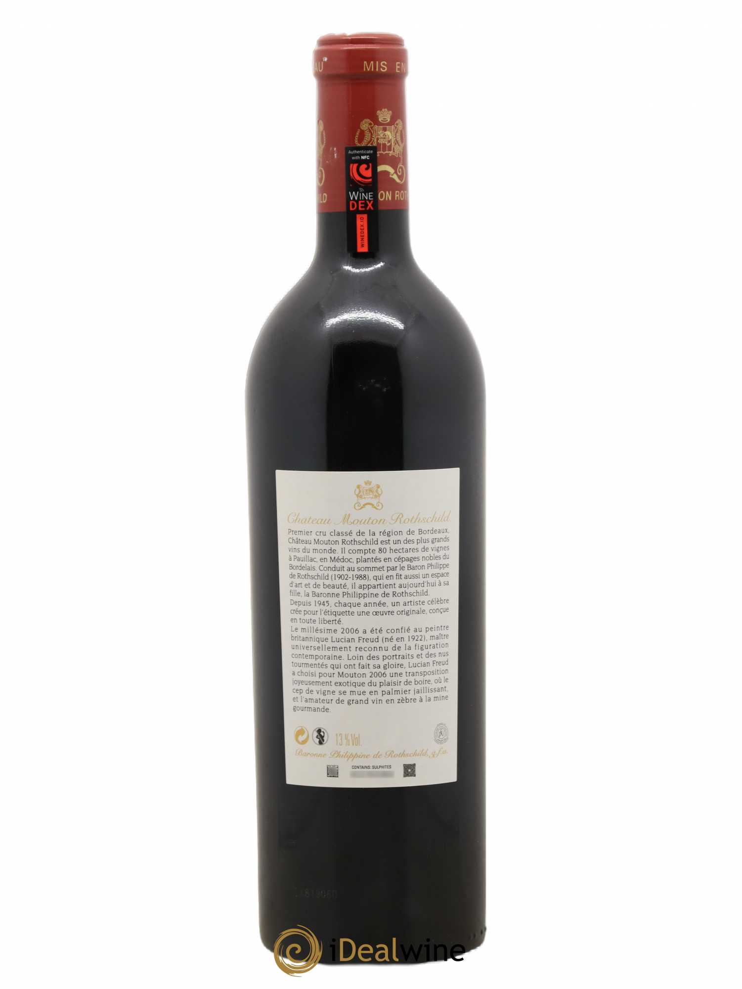 Château Mouton Rothschild 1er Grand Cru Classé 2006 - Lot de 1 bouteille - 1