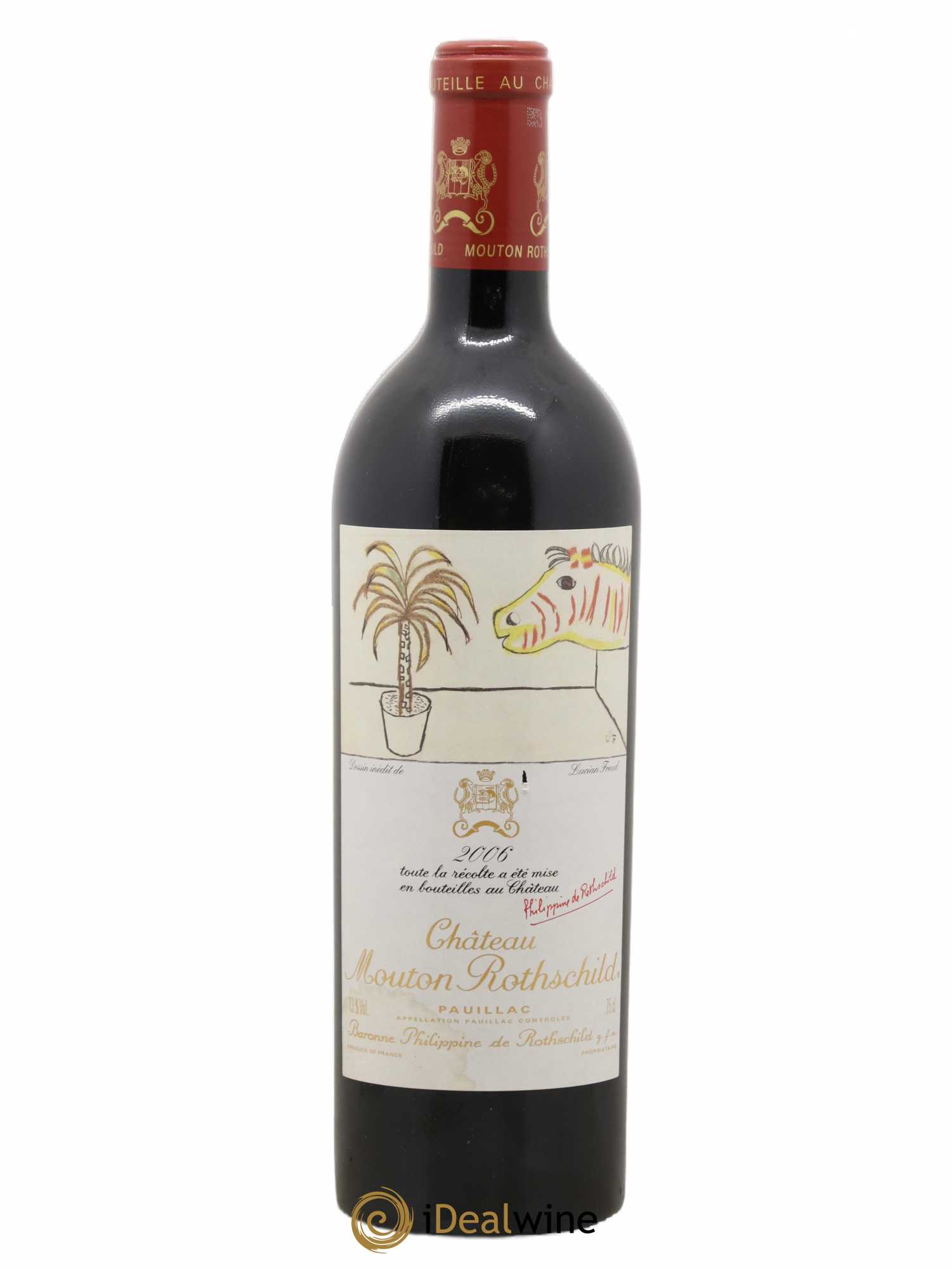 Château Mouton Rothschild 1er Grand Cru Classé 2006 - Lot de 1 bouteille - 0
