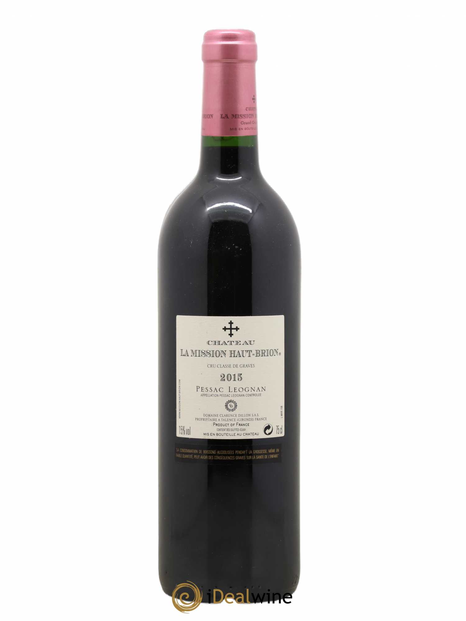 Château la Mission Haut-Brion Cru Classé de Graves 2015 - Lot de 1 bouteille - 1