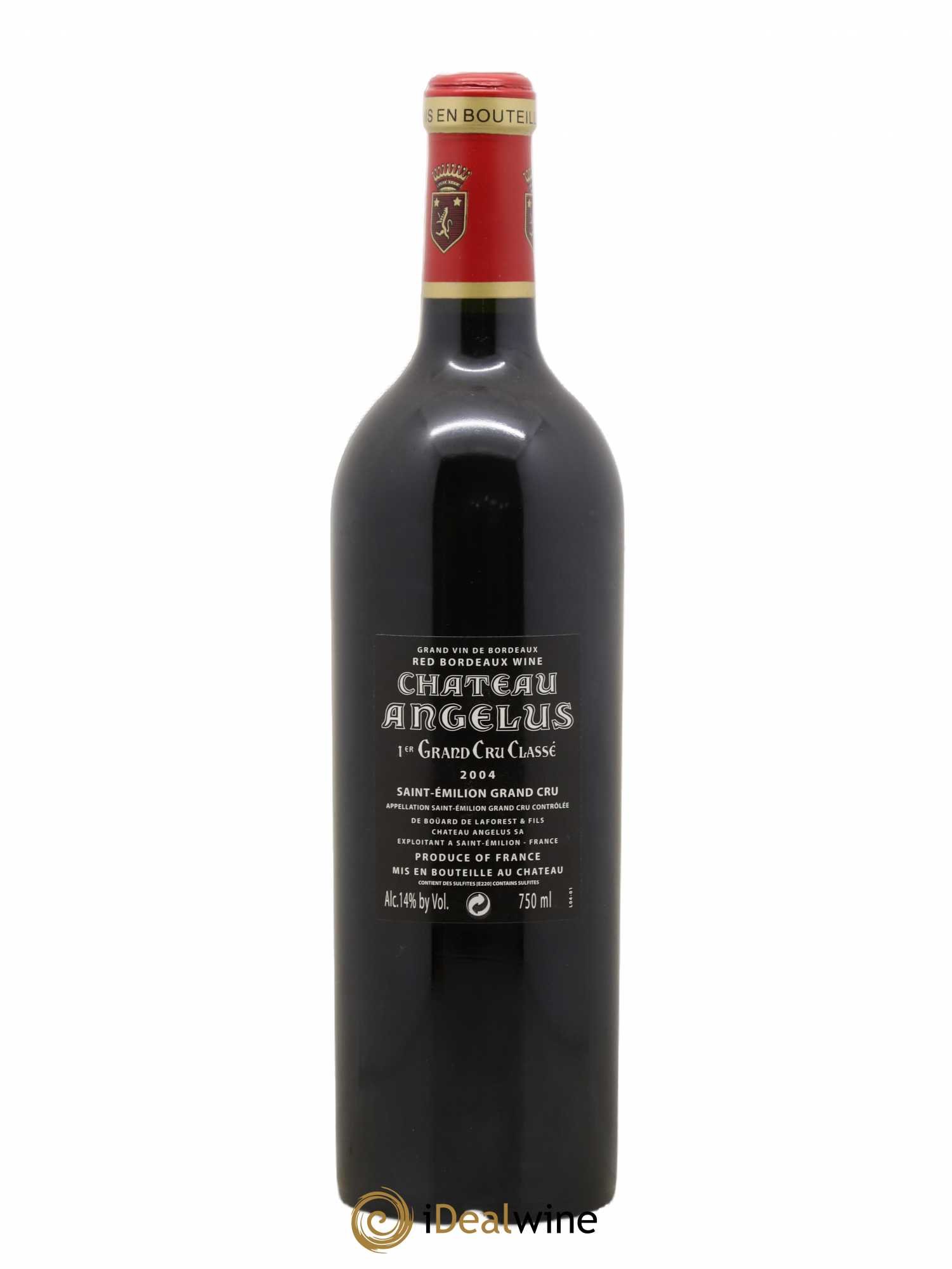 Château Angélus 1er Grand Cru Classé A 2004 - Lot de 1 bouteille - 1