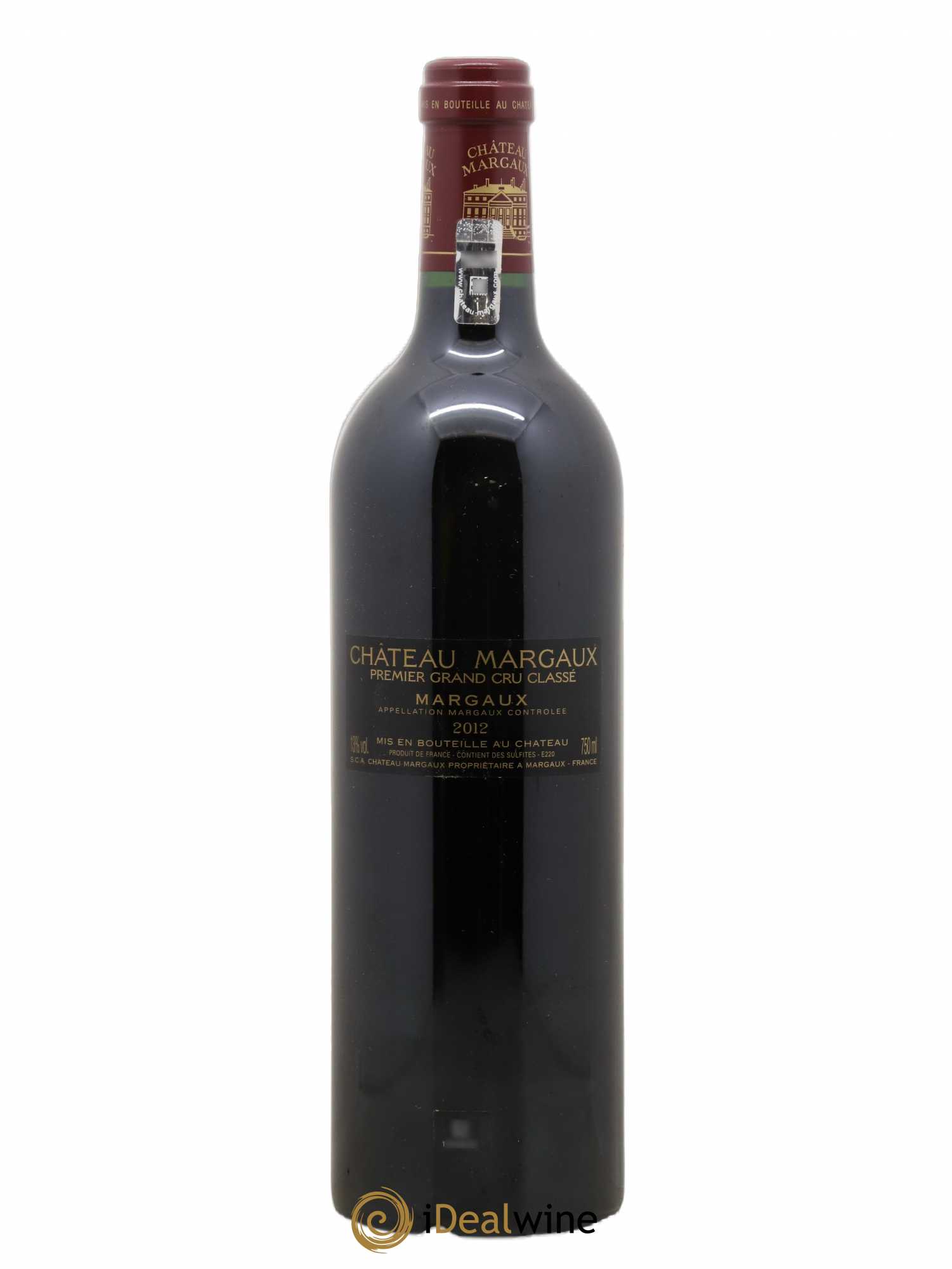 Château Margaux 1er Grand Cru Classé 2012 - Lot de 1 bouteille - 1