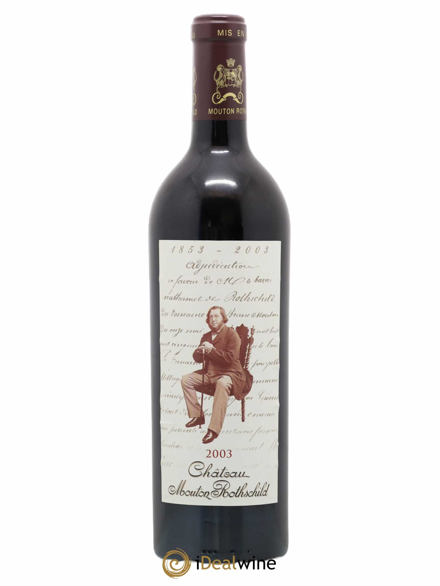 Château Mouton Rothschild 1er Grand Cru Classé 2003 - Lot de 1 bouteille - 0