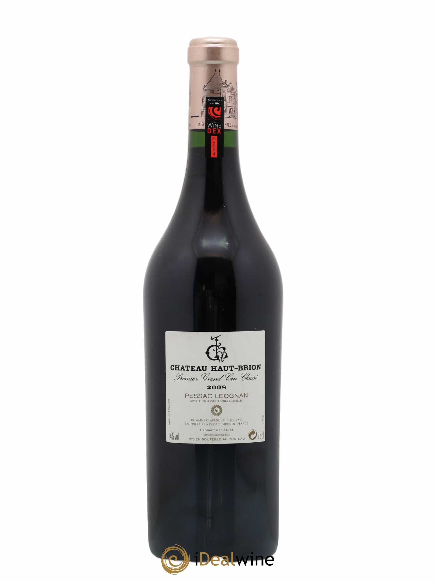 Château Haut Brion 1er Grand Cru Classé 2008 - Lot de 1 bouteille - 1