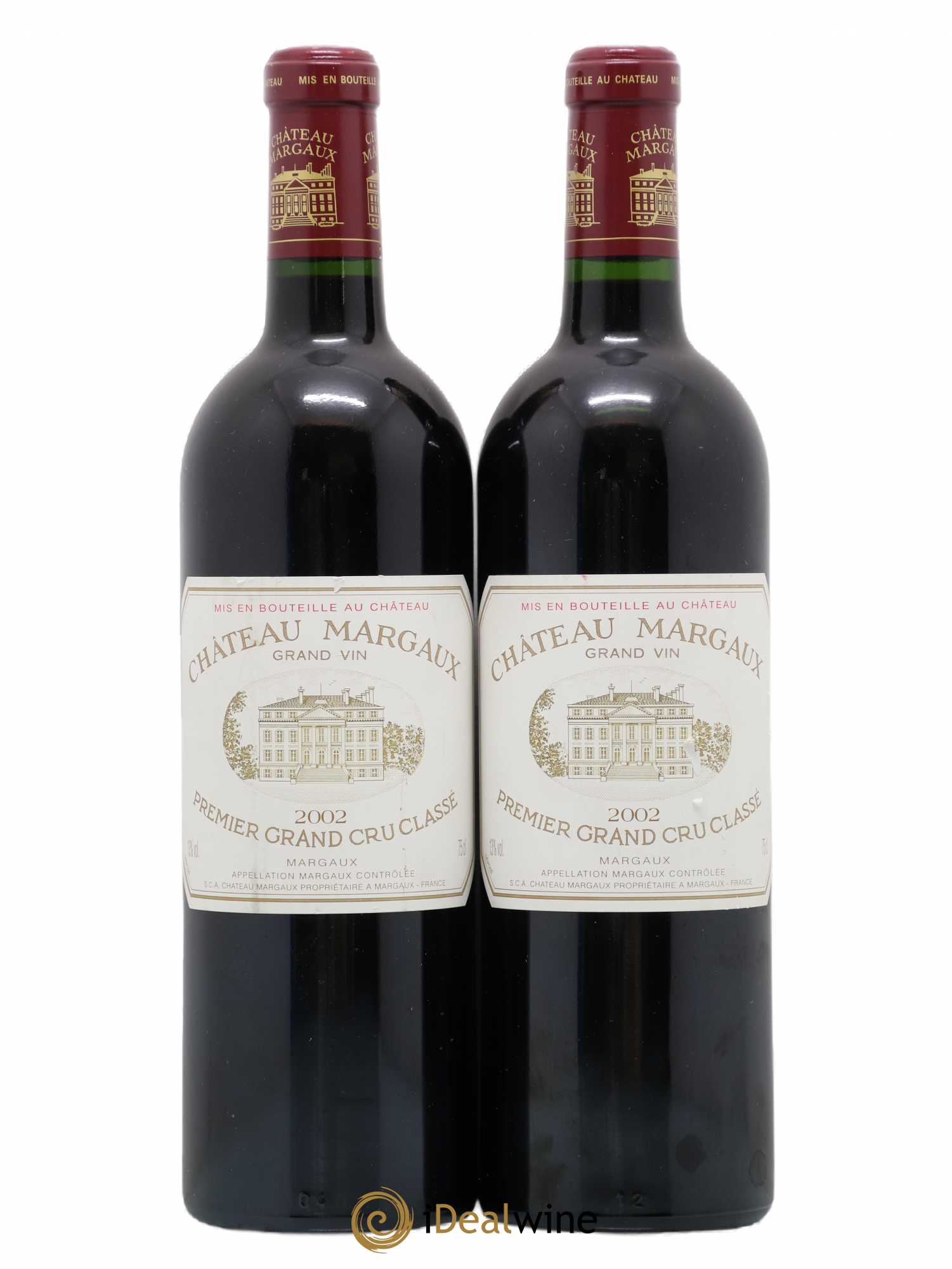Château Margaux 1er Grand Cru Classé 2002 - Lot de 2 bouteilles - 0