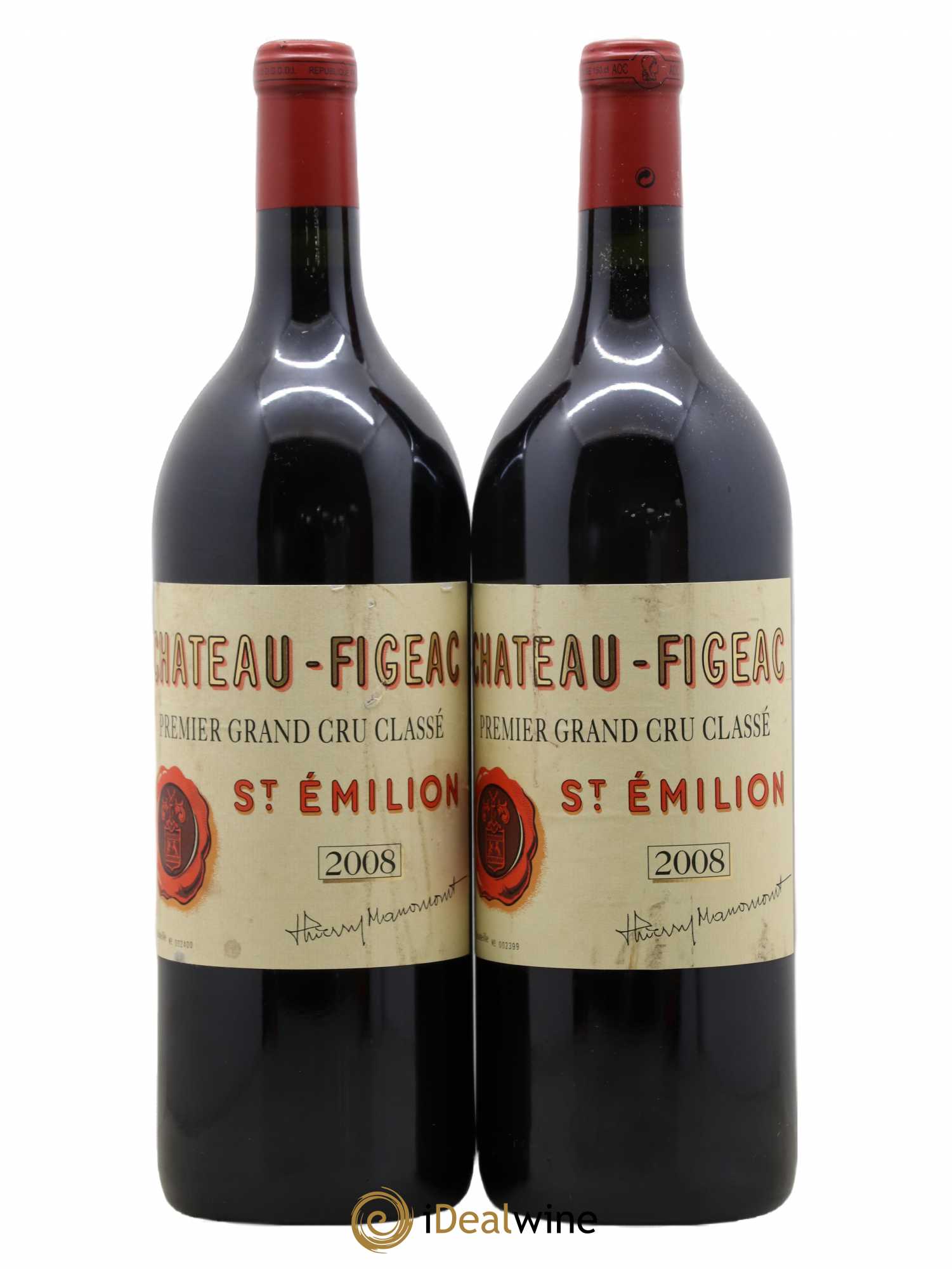 Château Figeac 1er Grand Cru Classé A 2008 - Lot de 2 magnums - 0