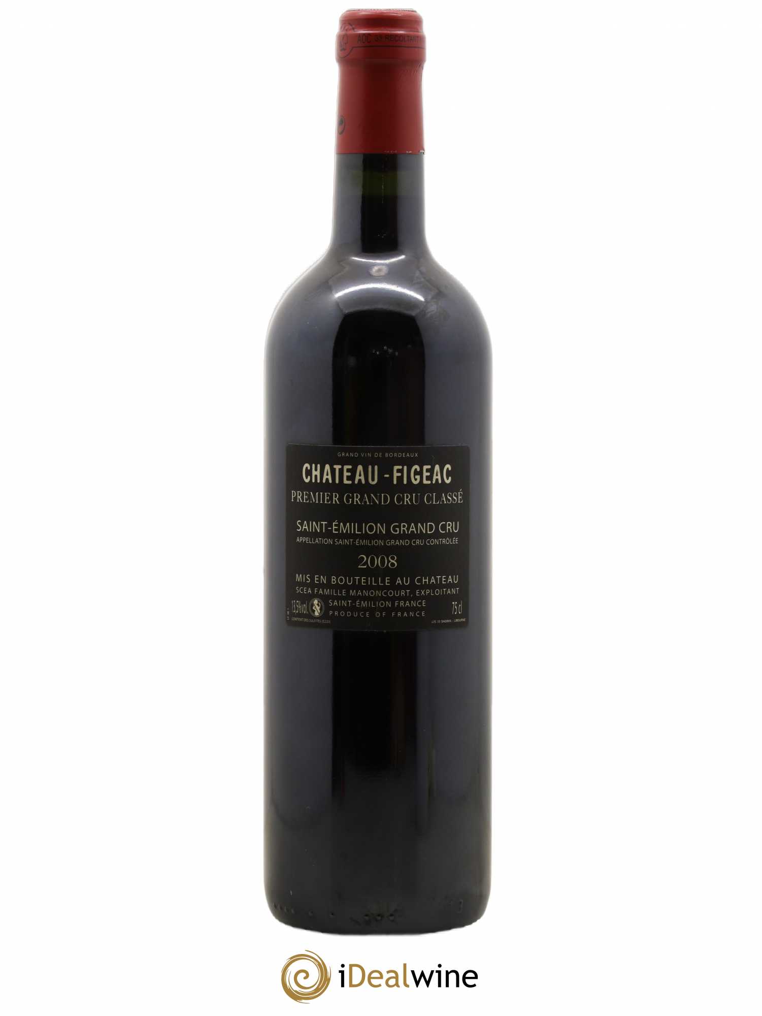 Château Figeac 1er Grand Cru Classé A 2008 - Lot de 1 bouteille - 1