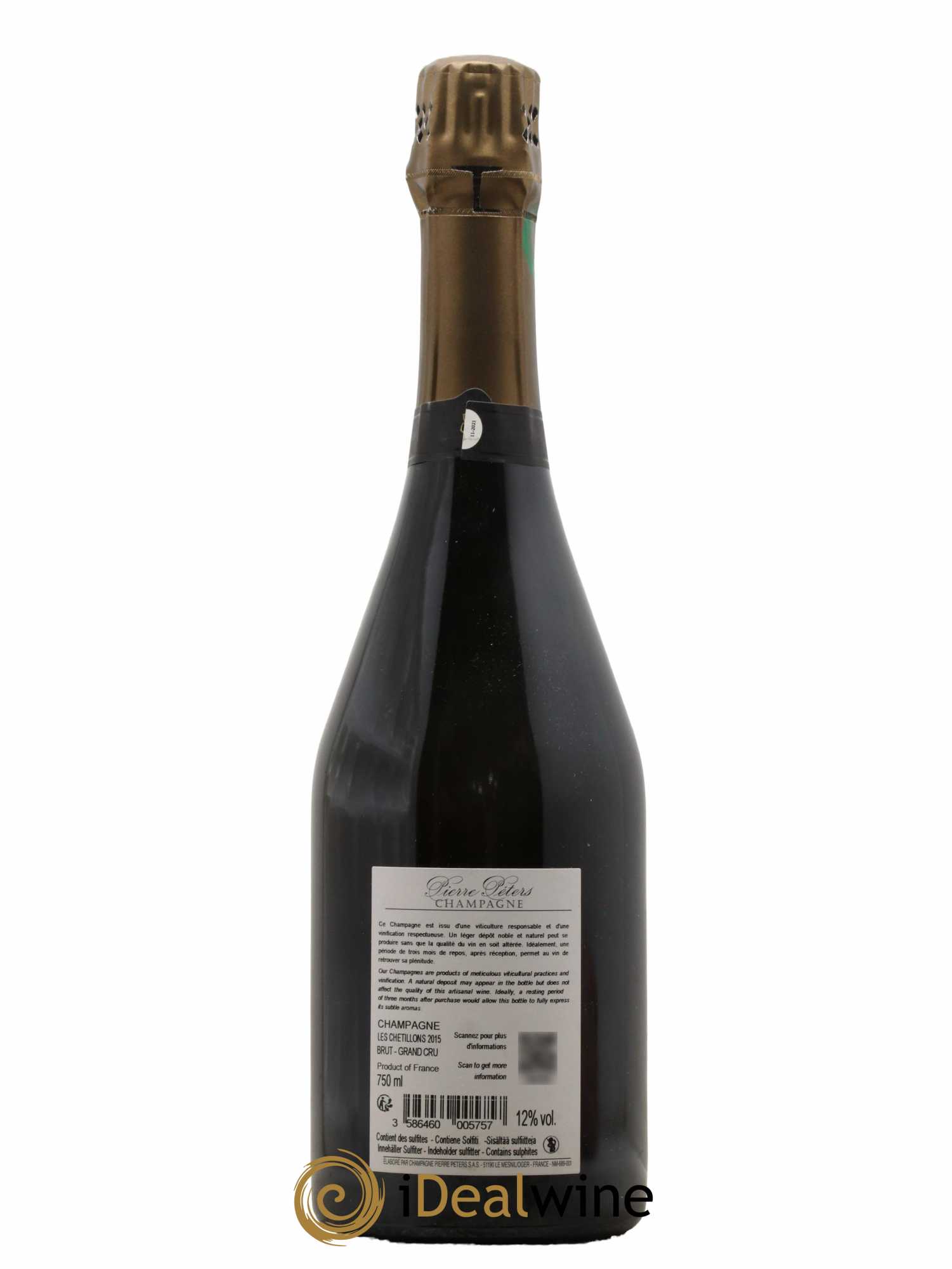 Cuvée Spéciale les Chétillons Blanc de Blancs Brut Pierre Péters 2015 - Lot of 1 bottle - 1