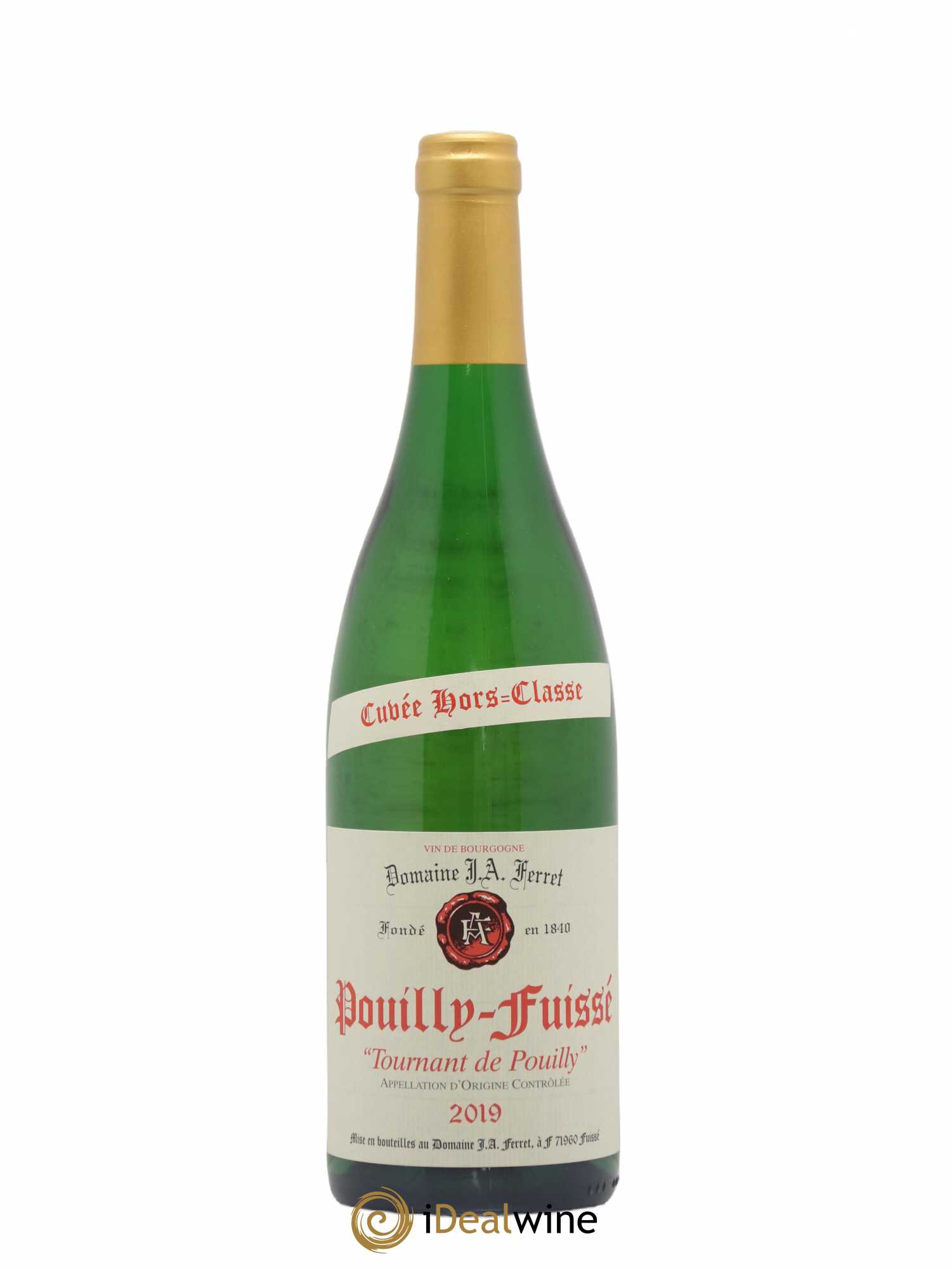 Pouilly-Fuissé 1er Cru Hors Classe Tournant de Pouilly J.A. Ferret (Domaine) 2019 - Lot de 1 bouteille - 0