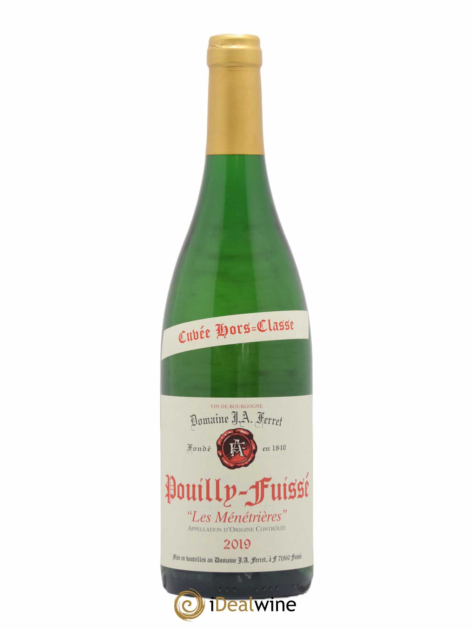 Pouilly-Fuissé 1er Cru Hors Classe Les Ménétrières J.A. Ferret (Domaine) 2019 - Lot de 1 bouteille - 0