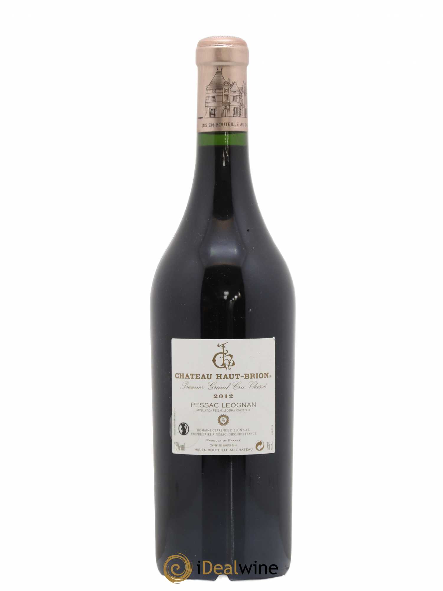 Château Haut Brion 1er Grand Cru Classé 2012 - Lot de 1 bouteille - 1