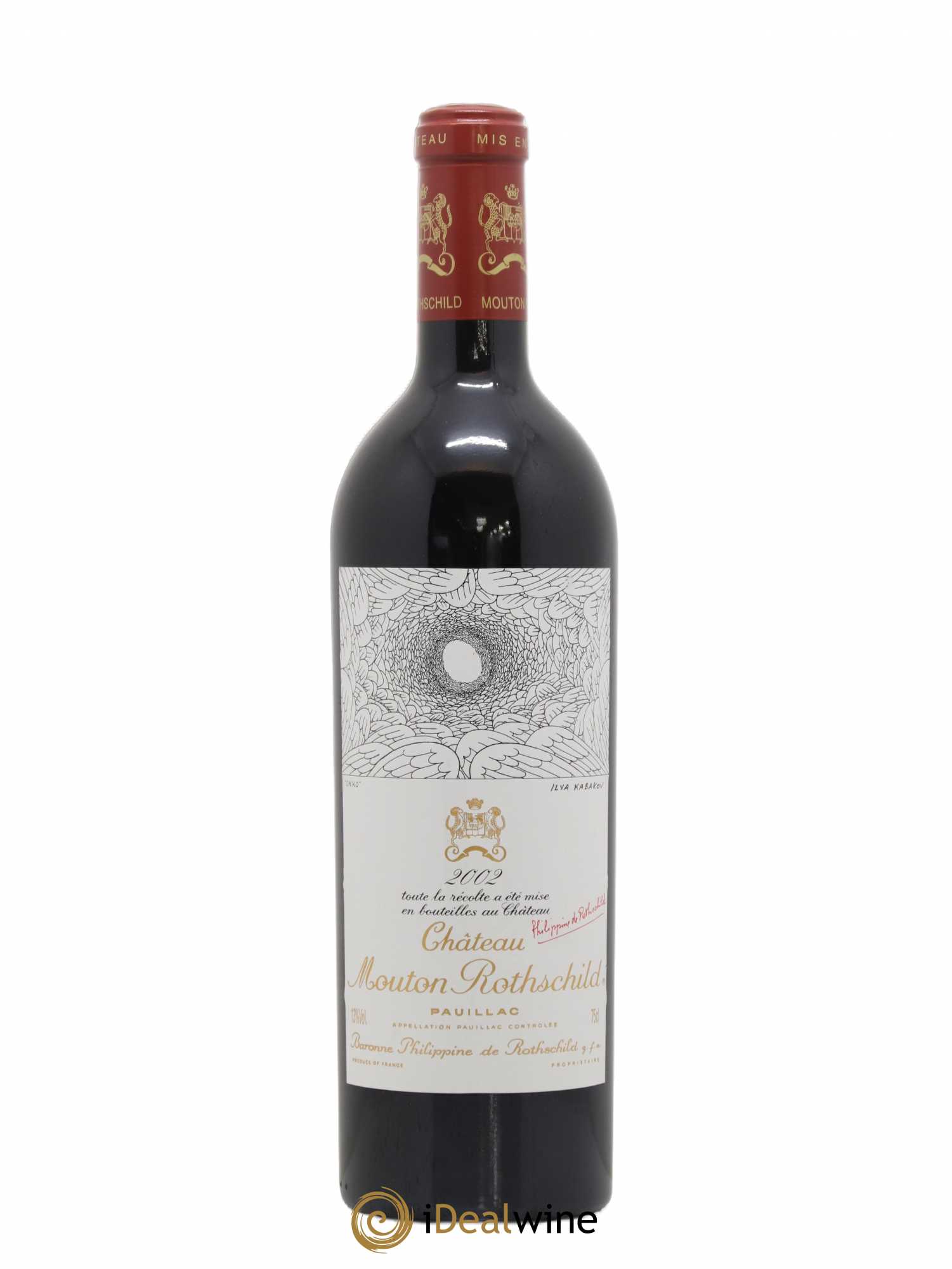 Château Mouton Rothschild 1er Grand Cru Classé 2002 - Lot de 1 bouteille - 0