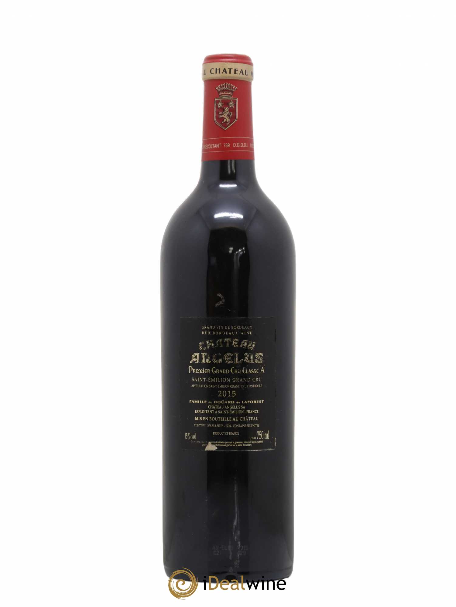 Château Angélus 1er Grand Cru Classé A 2015 - Lot de 1 bouteille - 1