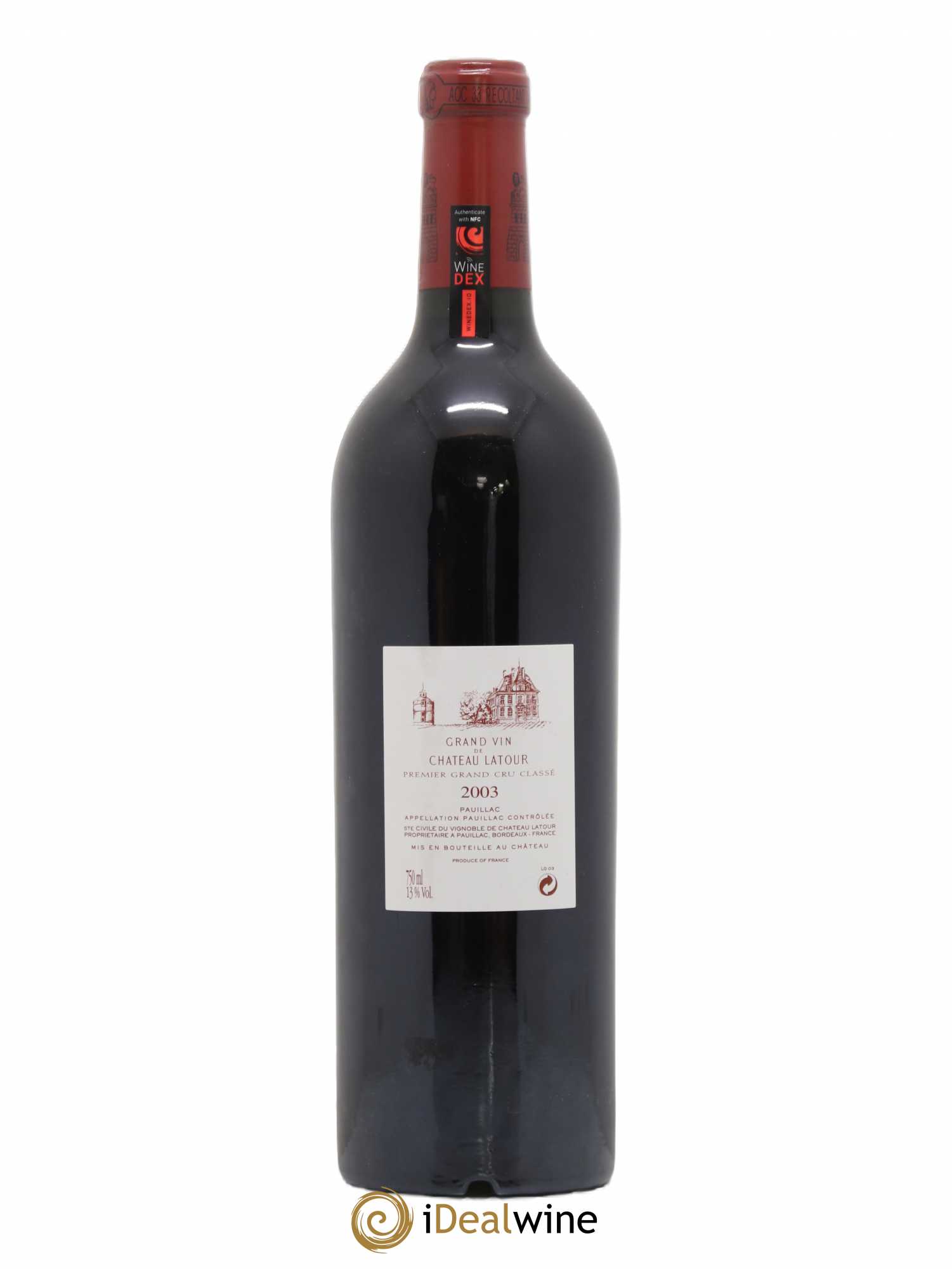 Château Latour 1er Grand Cru Classé 2003 - Lot de 1 bouteille - 1