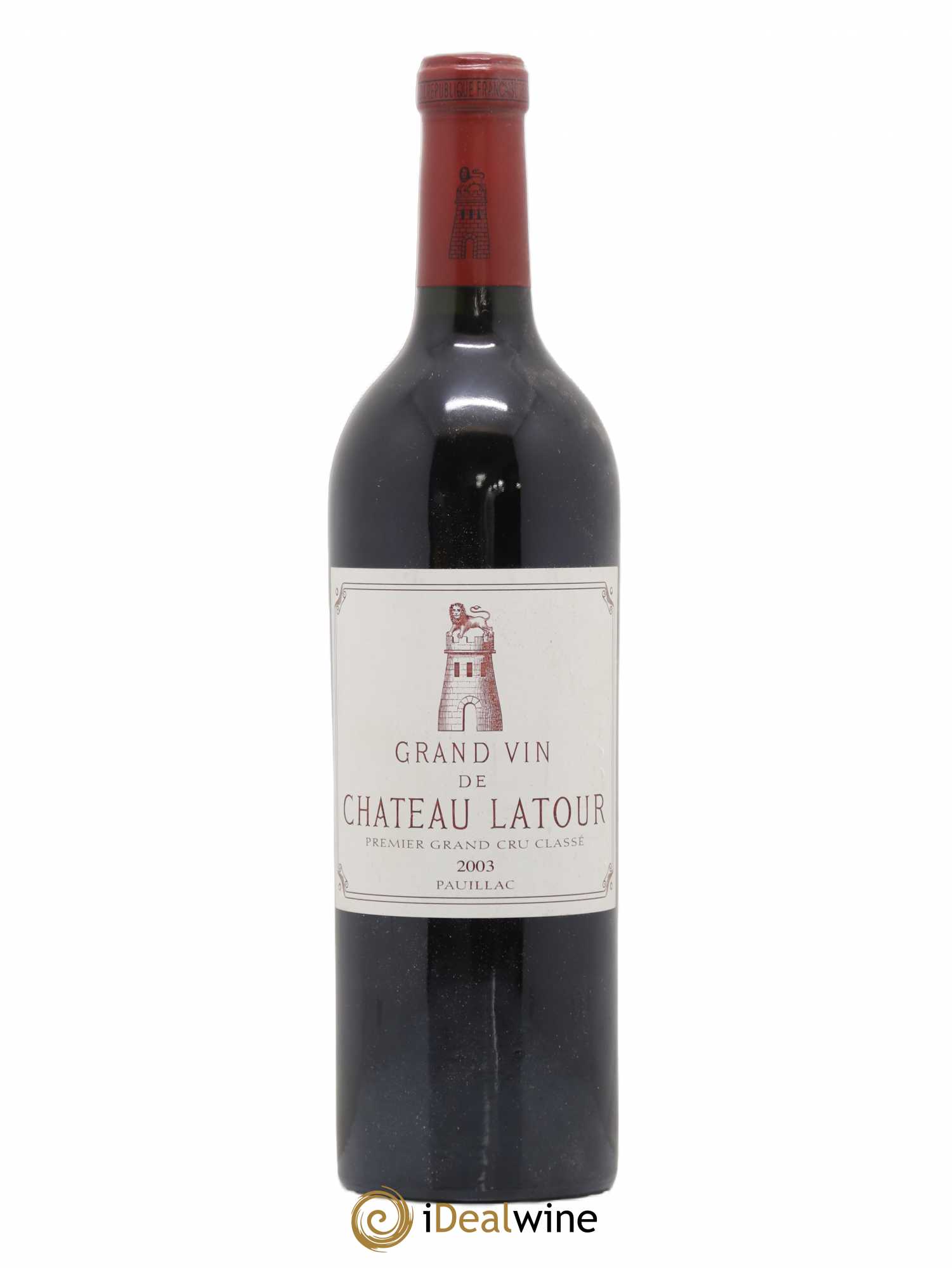 Château Latour 1er Grand Cru Classé 2003 - Lot de 1 bouteille - 0