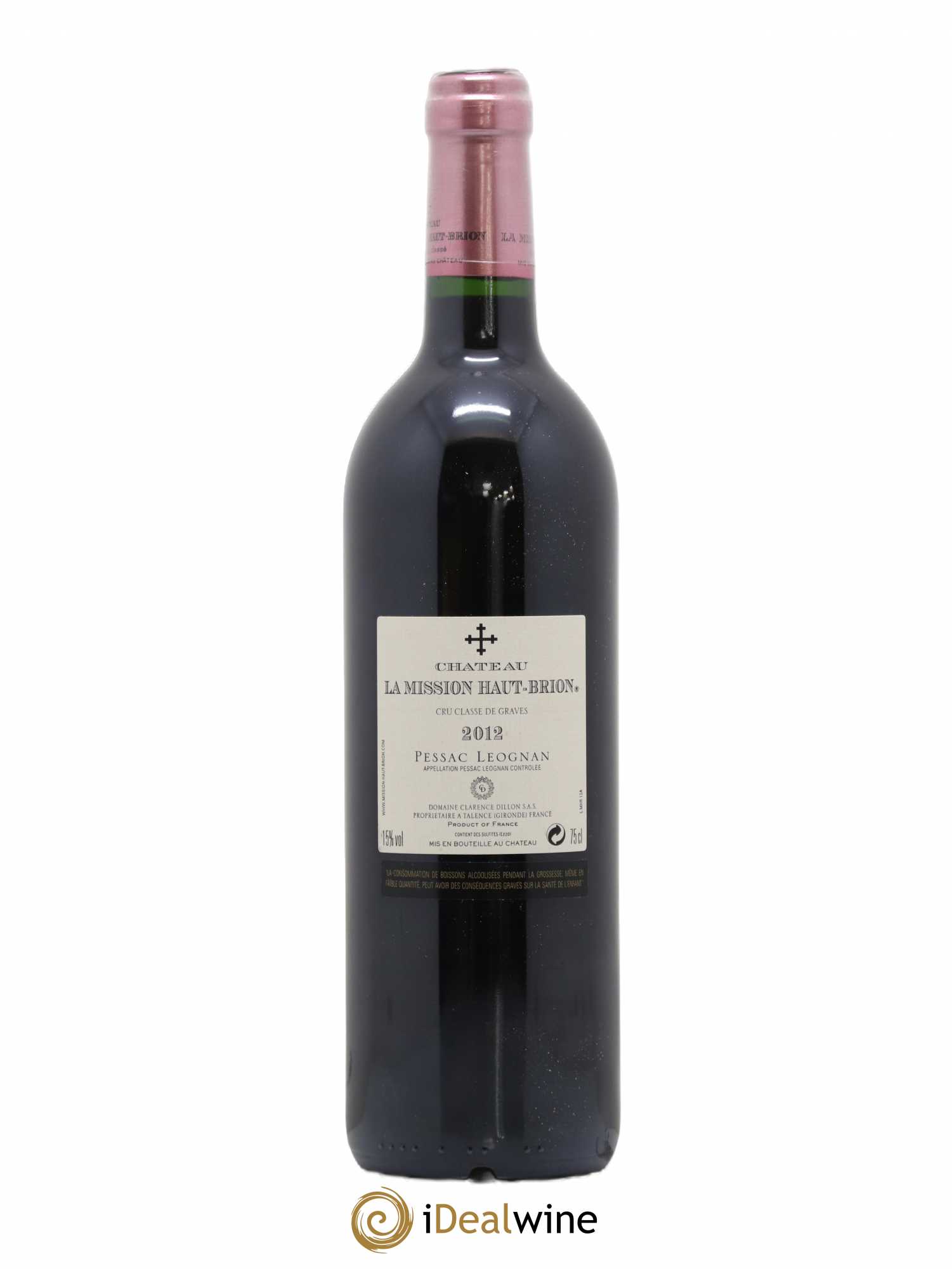 Château la Mission Haut-Brion Cru Classé de Graves 2012 - Lot de 1 bouteille - 1