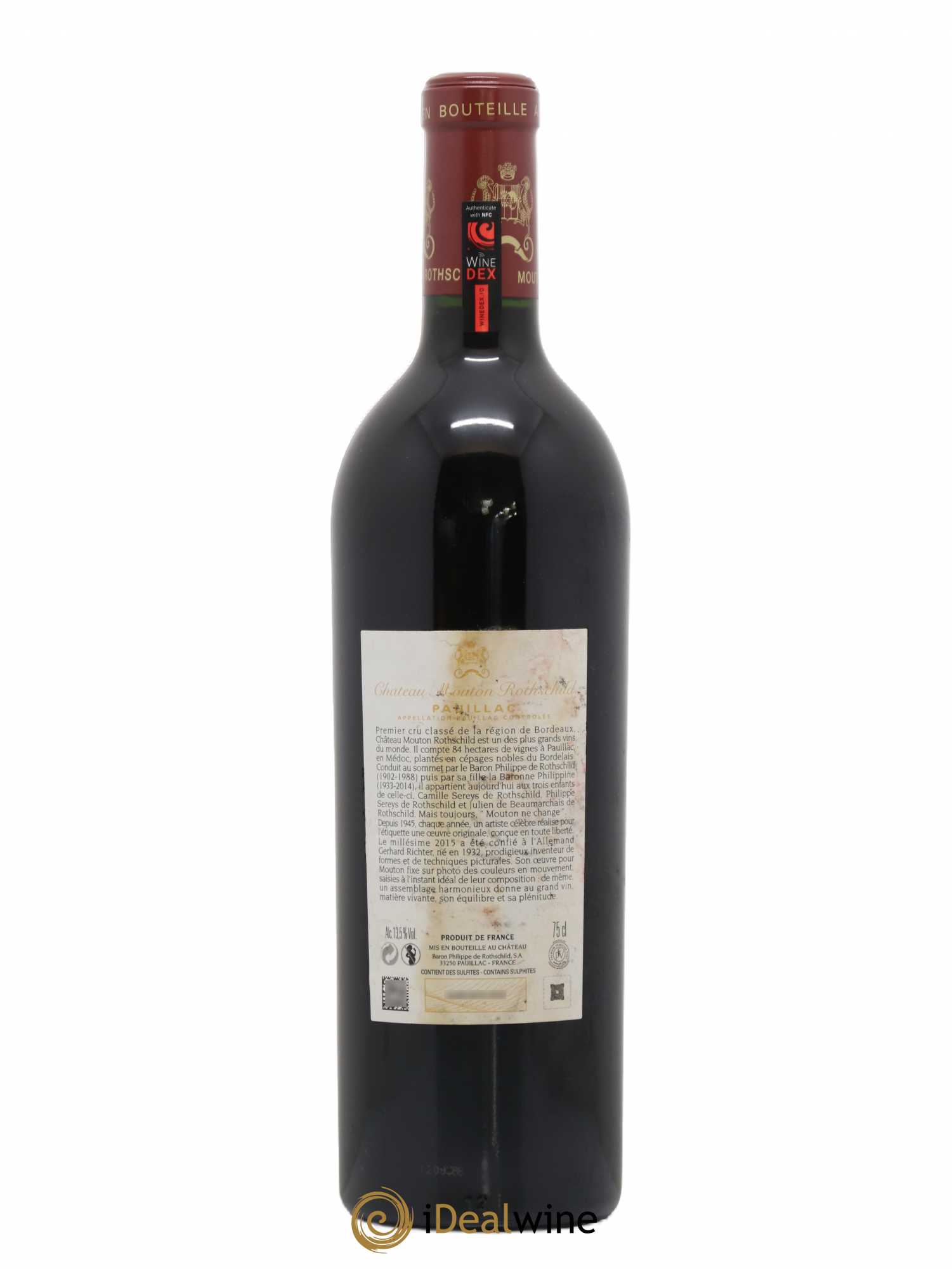 Château Mouton Rothschild 1er Grand Cru Classé 2015 - Lot de 1 bouteille - 1