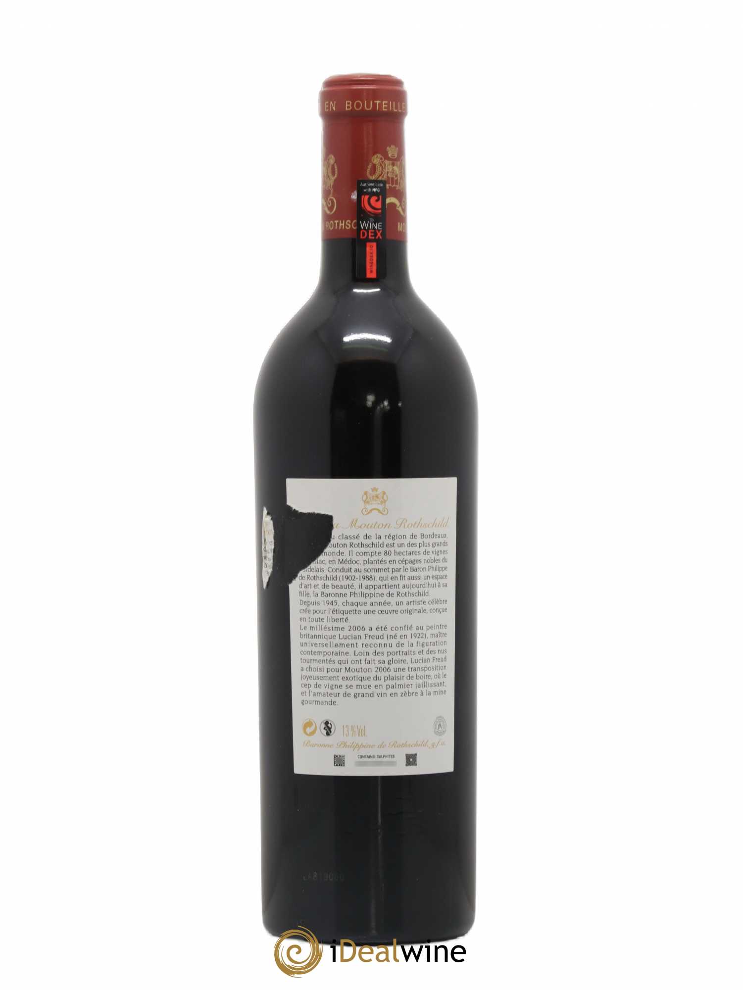 Château Mouton Rothschild 1er Grand Cru Classé 2006 - Lot de 1 bouteille - 1