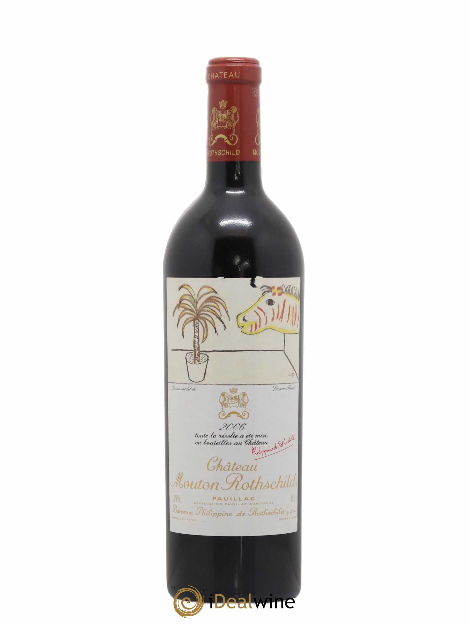 Château Mouton Rothschild 1er Grand Cru Classé 2006 - Lot de 1 bouteille - 0