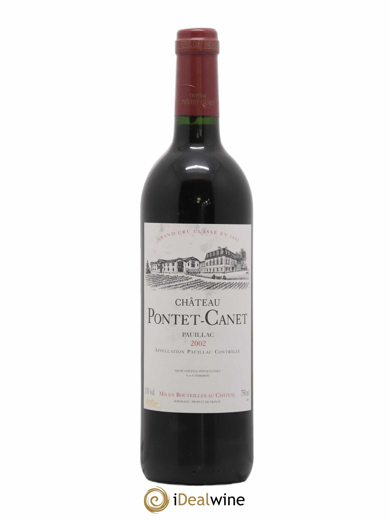 Château Pontet Canet 5ème Grand Cru Classé 2002 - Lot de 1 bouteille - 0
