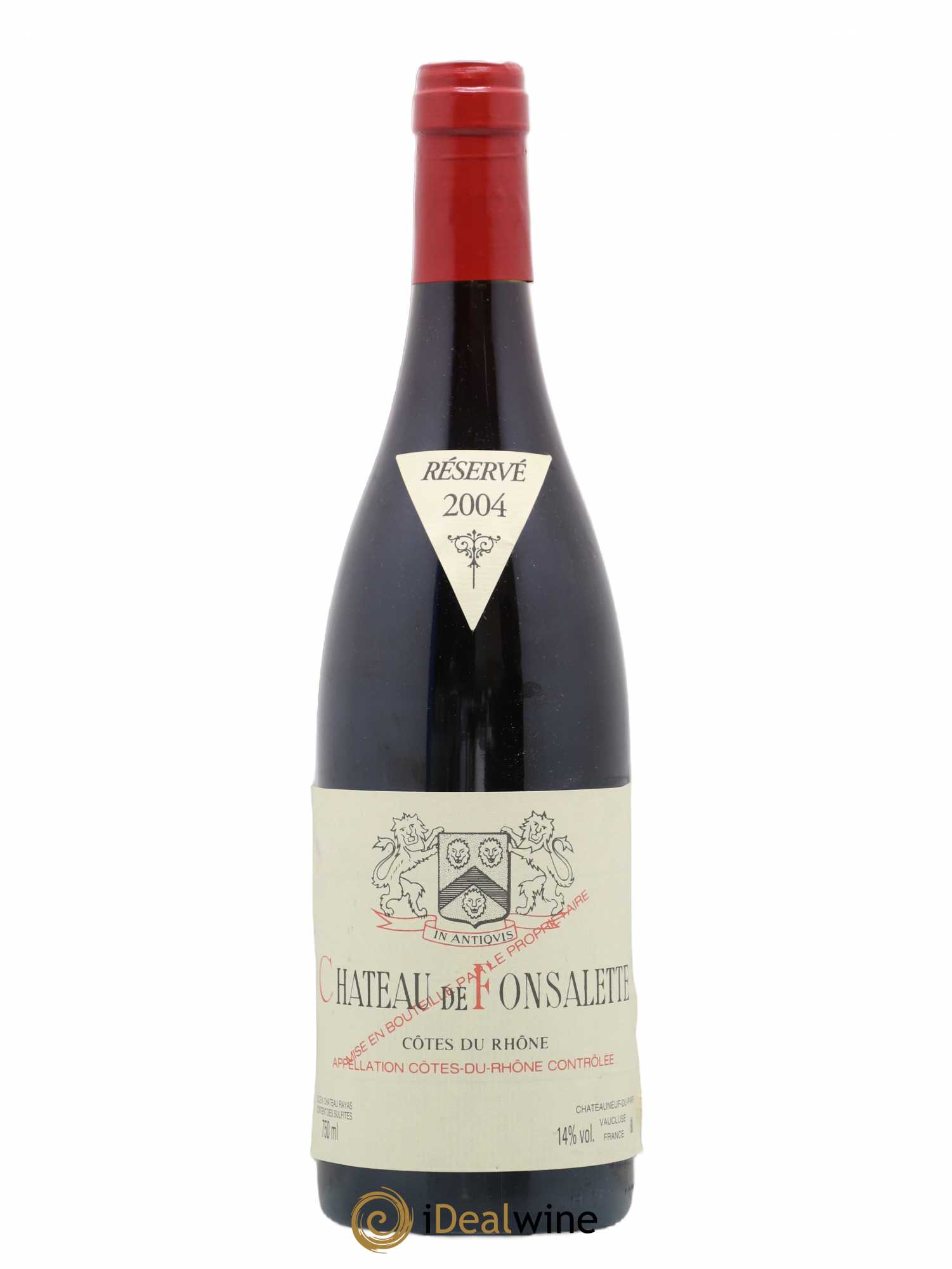 Côtes-du-Rhône Château de Fonsalette Emmanuel Reynaud 2004 - Lot de 1 bouteille - 0